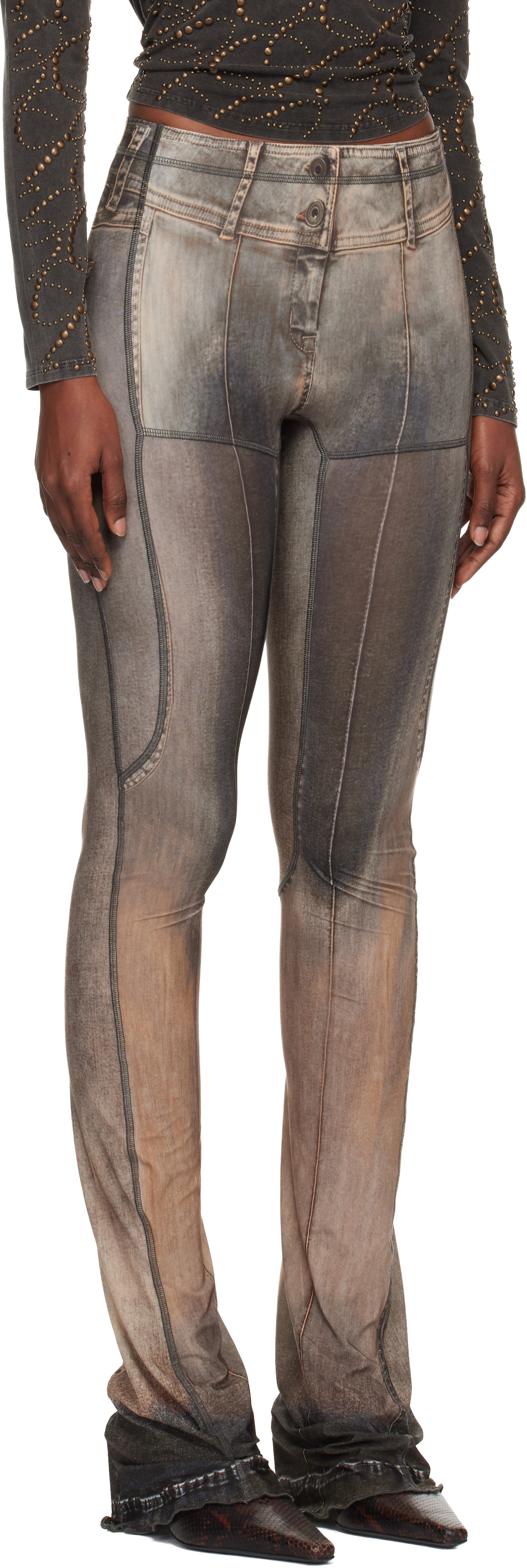Knwls Gray Halcyon Leggings In Gray