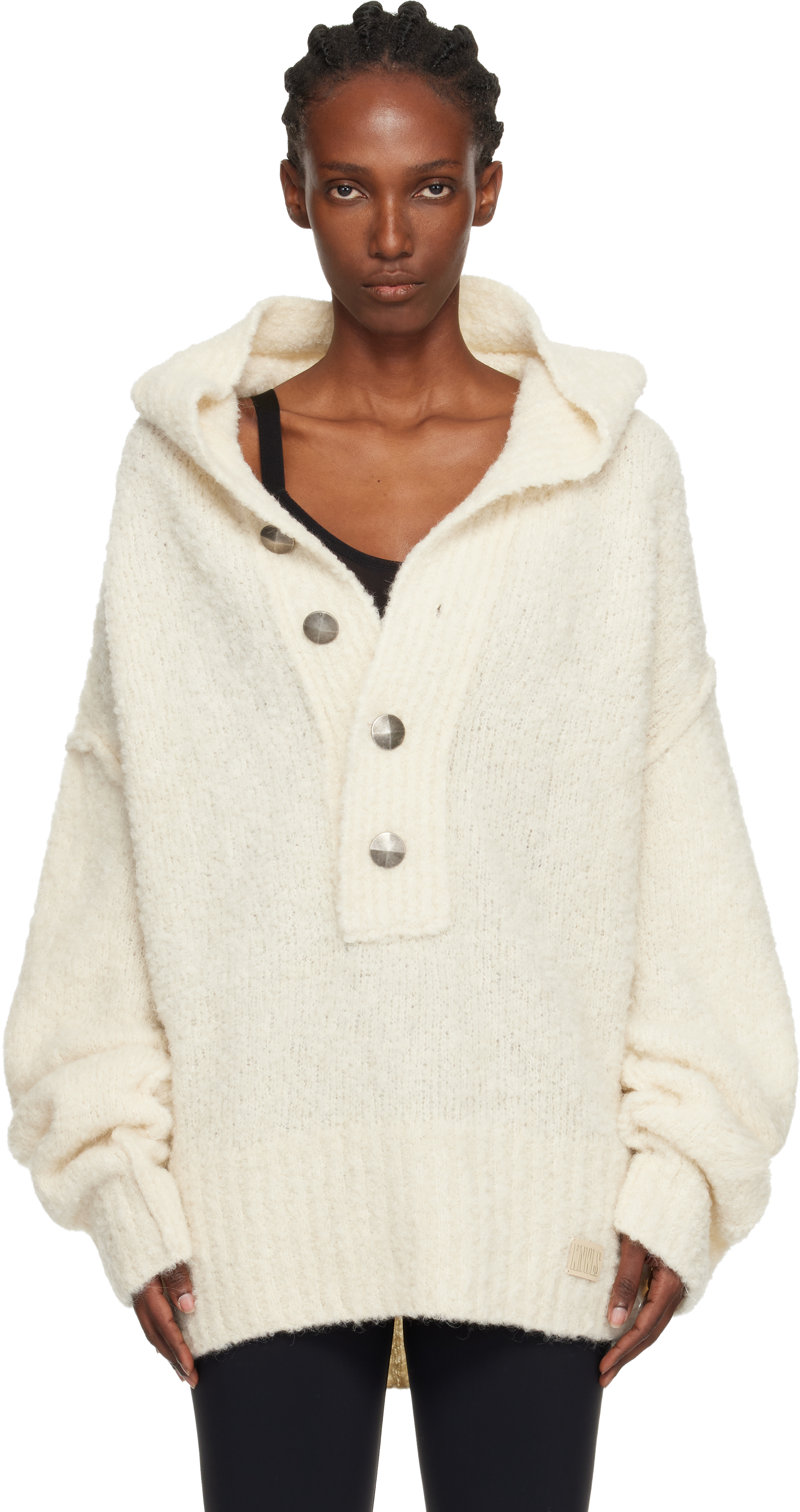 Knwls Off-white Mandi Hoodie In White