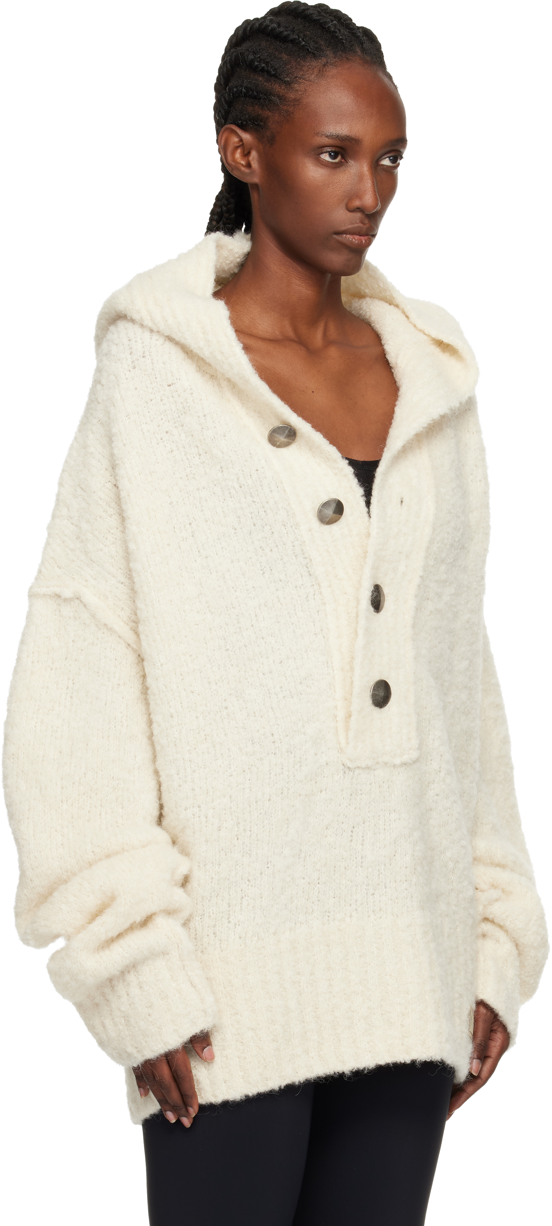 Knwls Off-white Mandi Hoodie In White