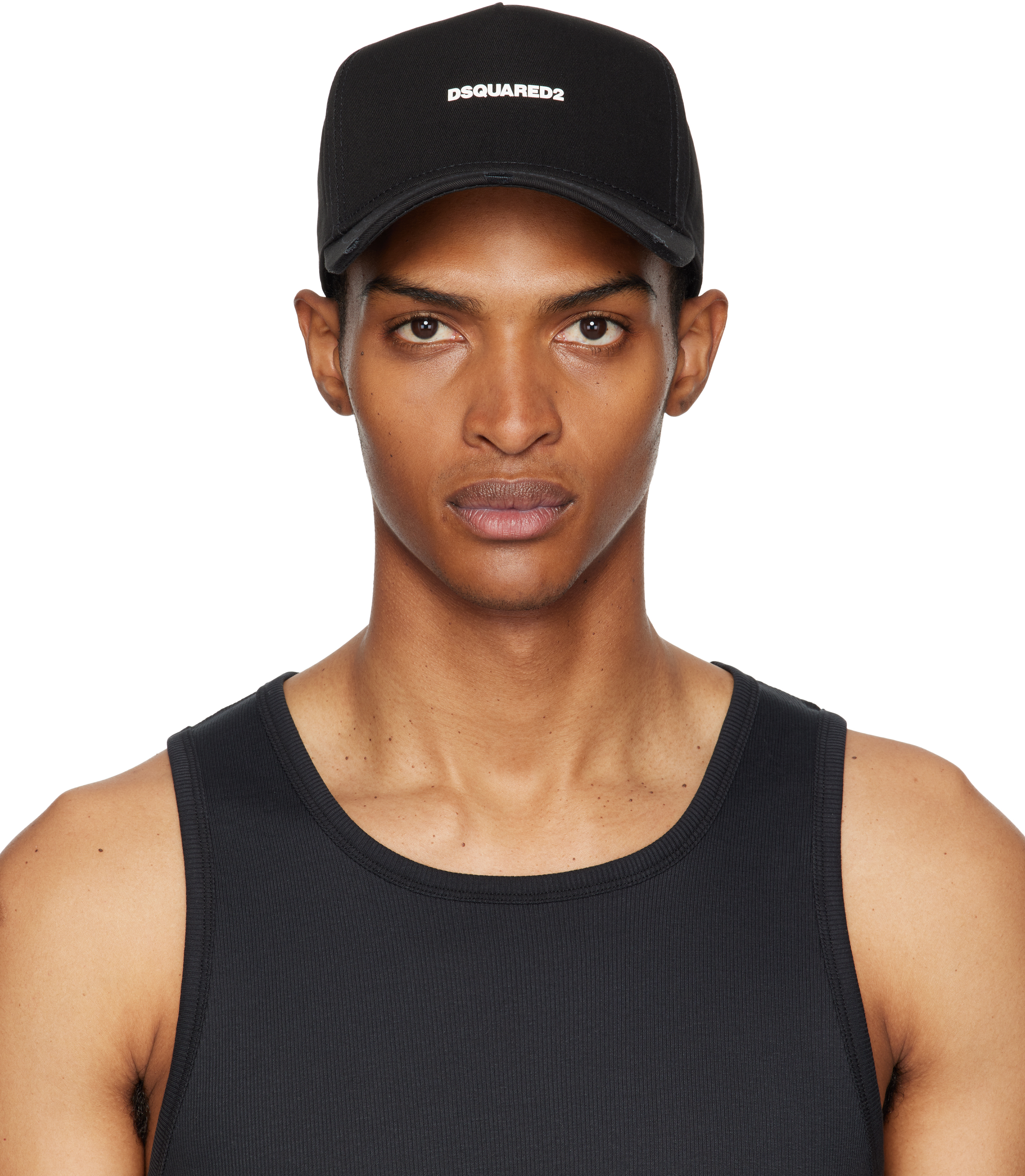 Black Mini Logo Baseball Cap