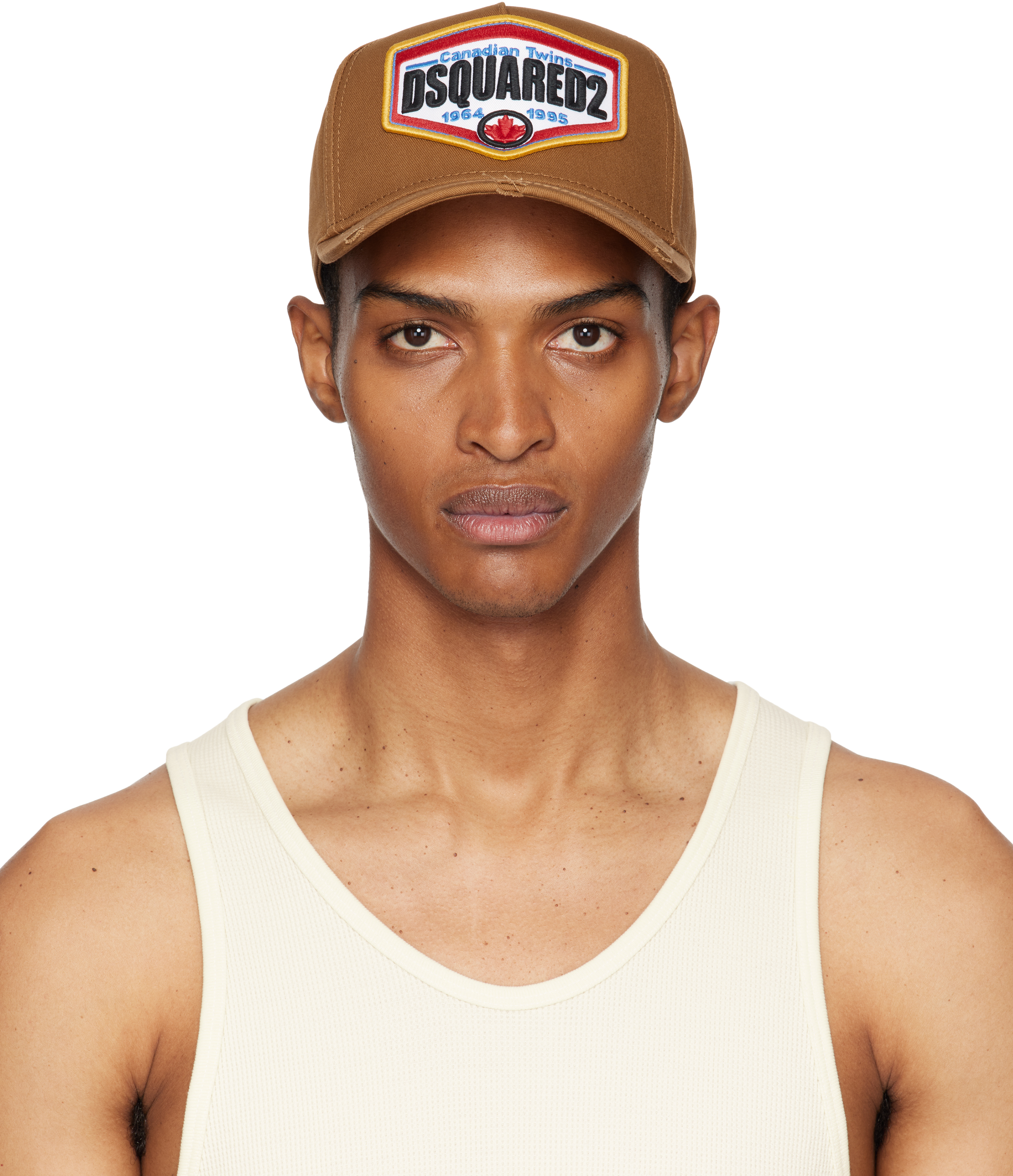 Brown Logo Patch Baseball Cap