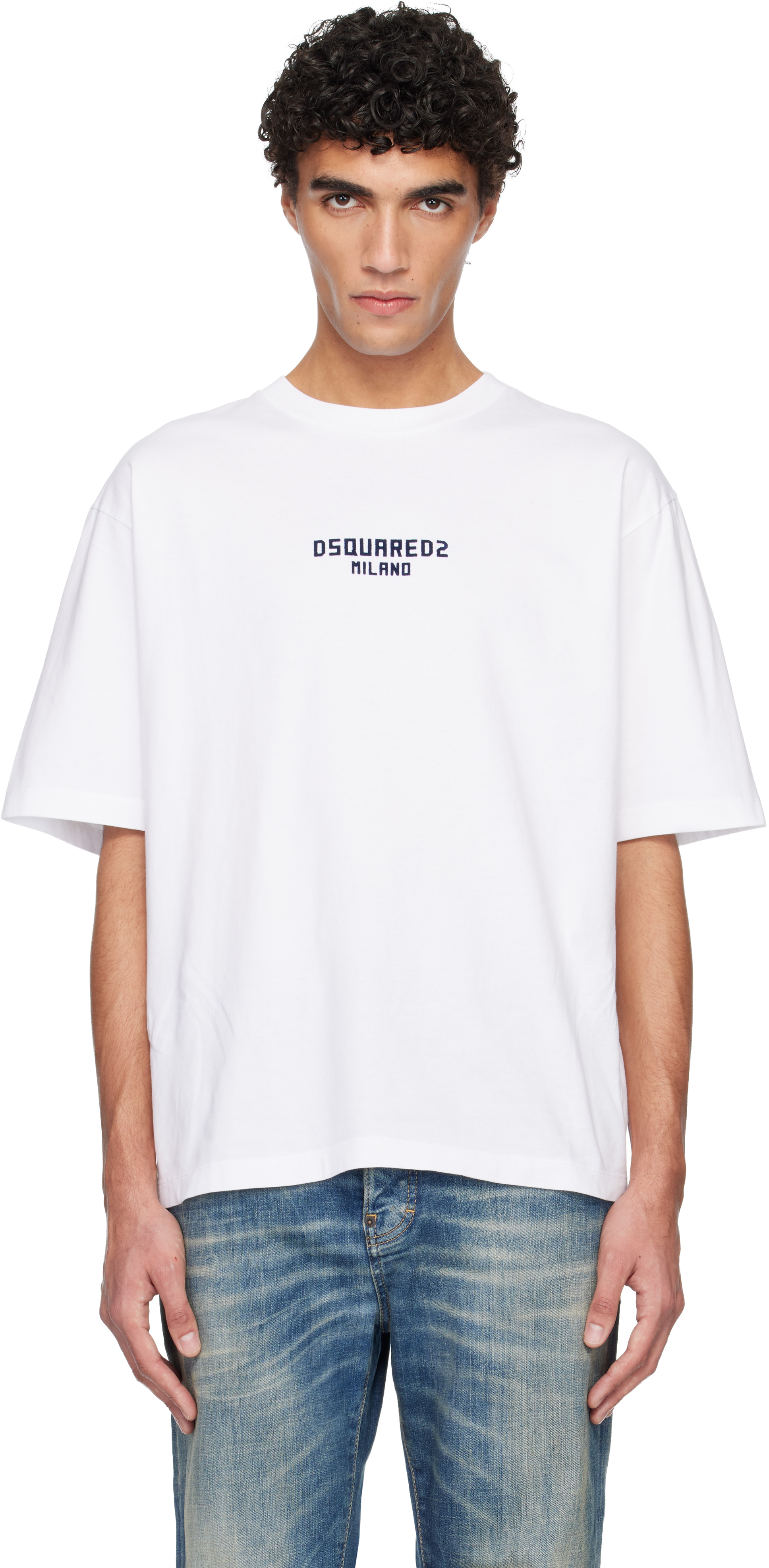 Dsquared2のホワイト Milano ルーズフィット Tシャツがセール中
