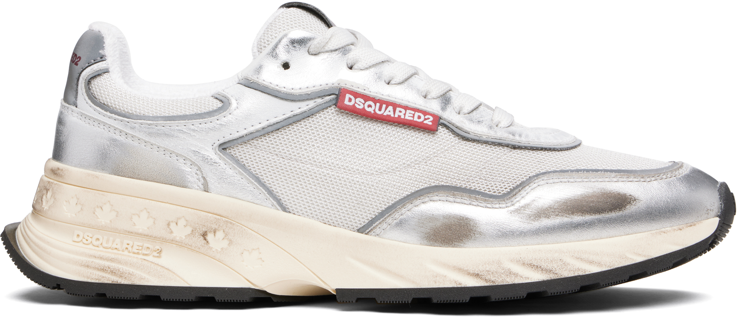 Silver Sprinter Sneakers