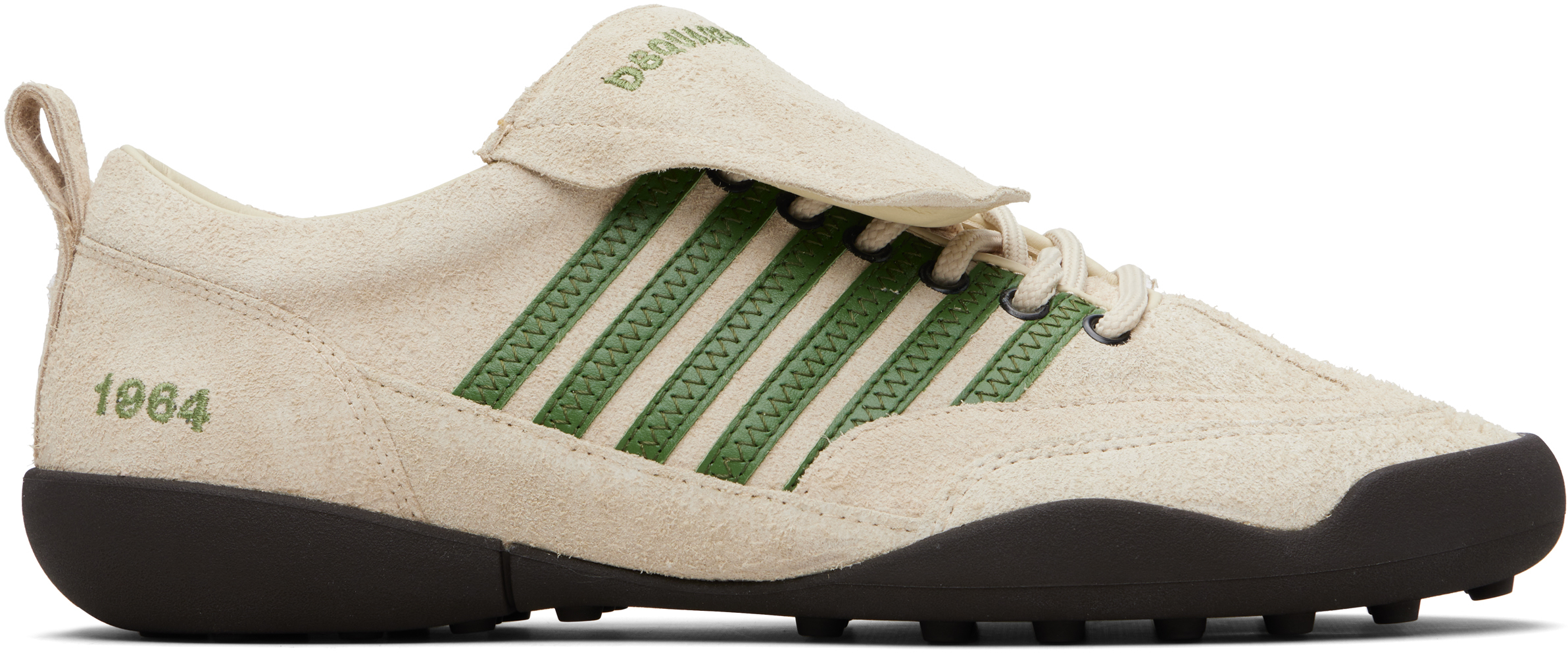Dsquared2 Beige & Green Soccer Sneakers