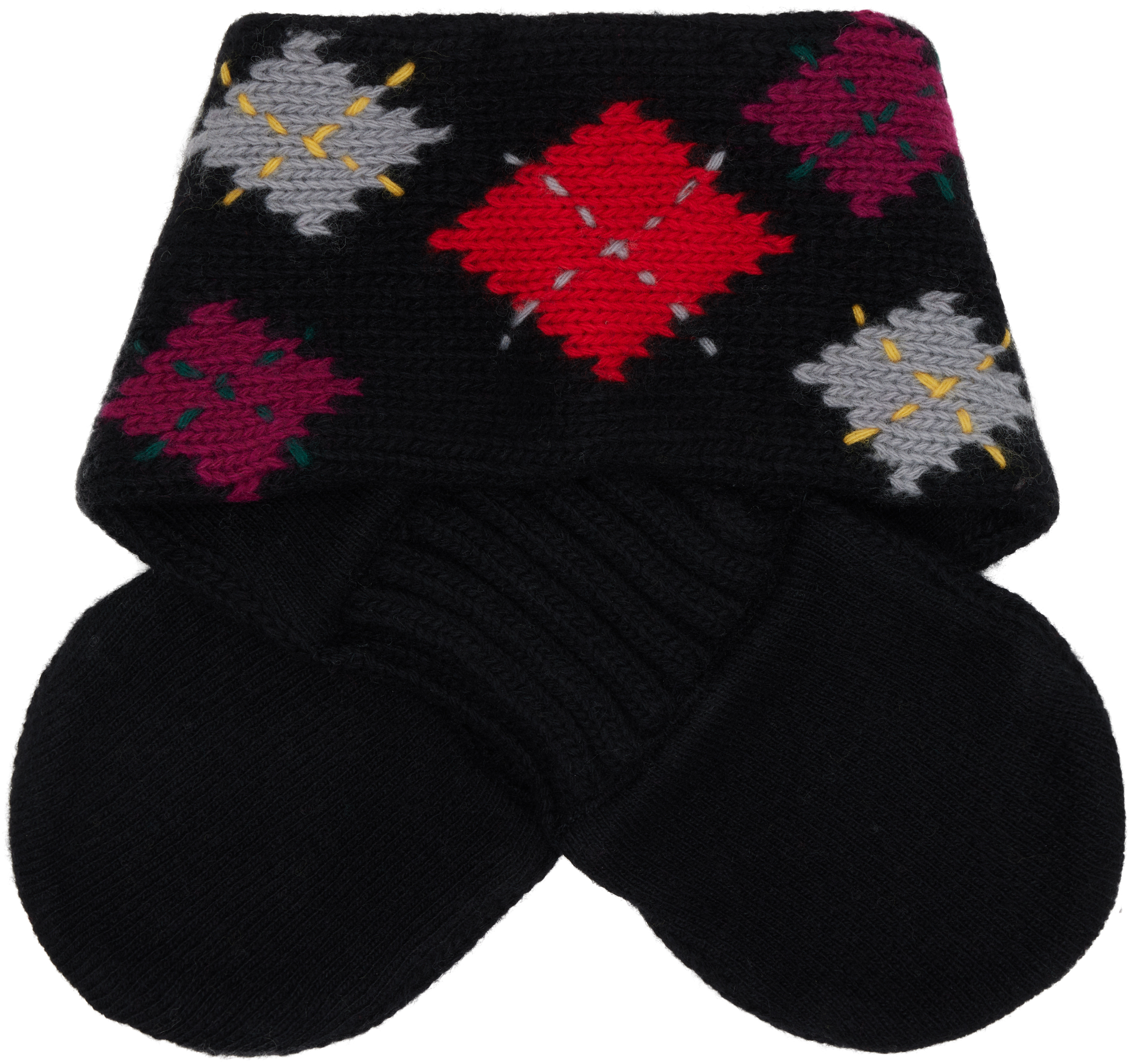 Ymc You Must Create Black Slot Scarf In Black