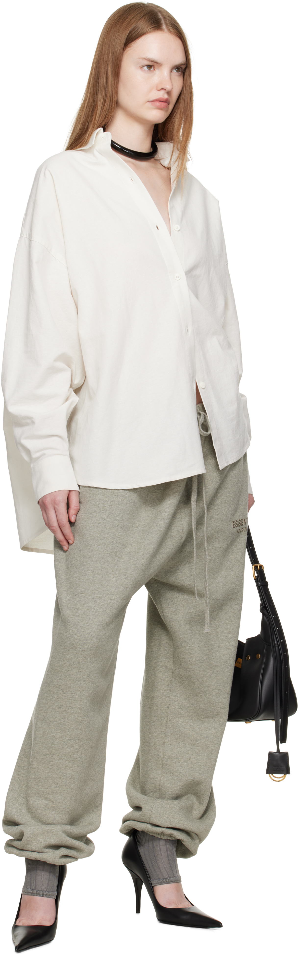 Essentials Gray Classic Lounge Pants In Gray