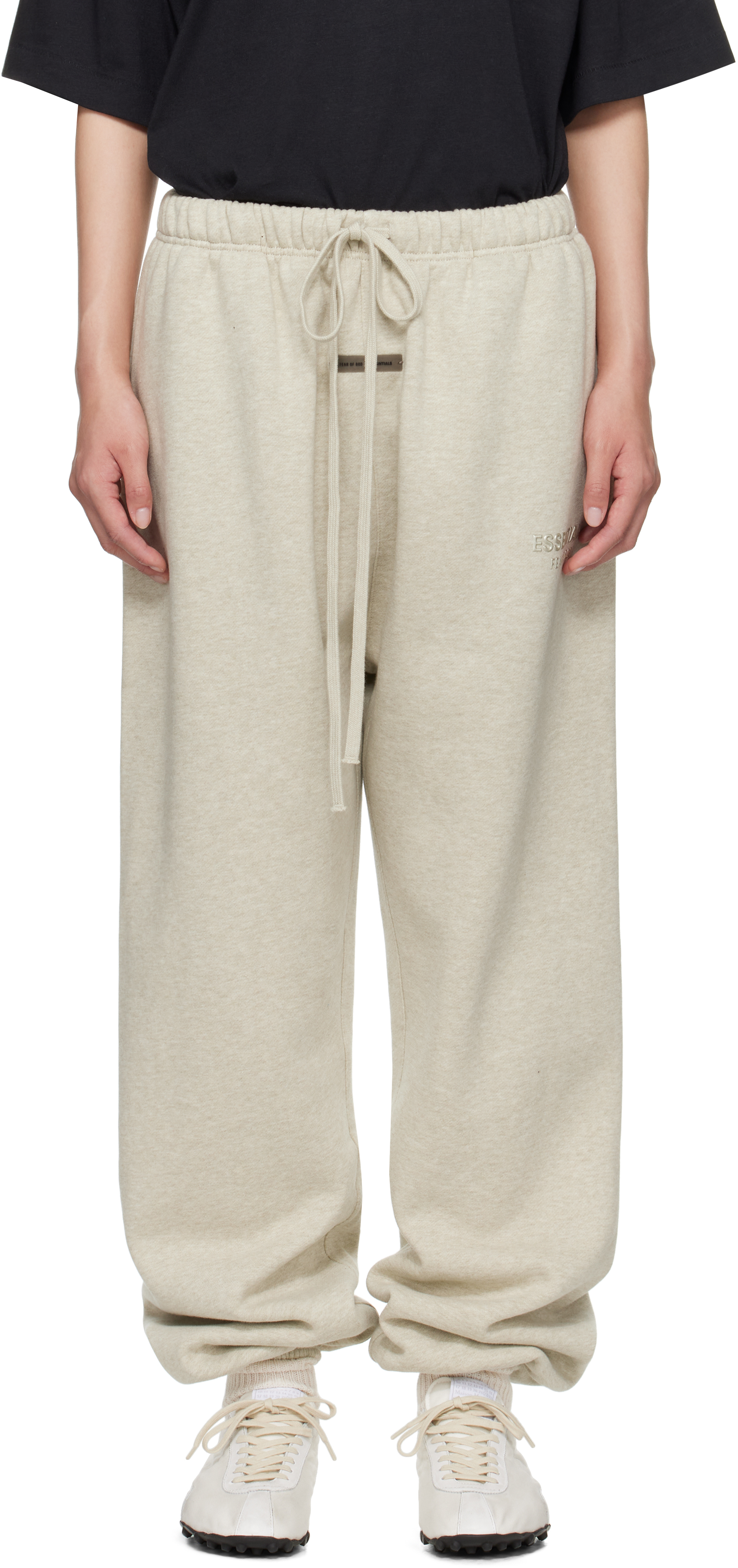 Fear Of God Essential Sweatpants – FW24, Black, Size M, 100% Authentic Cotton Fleece