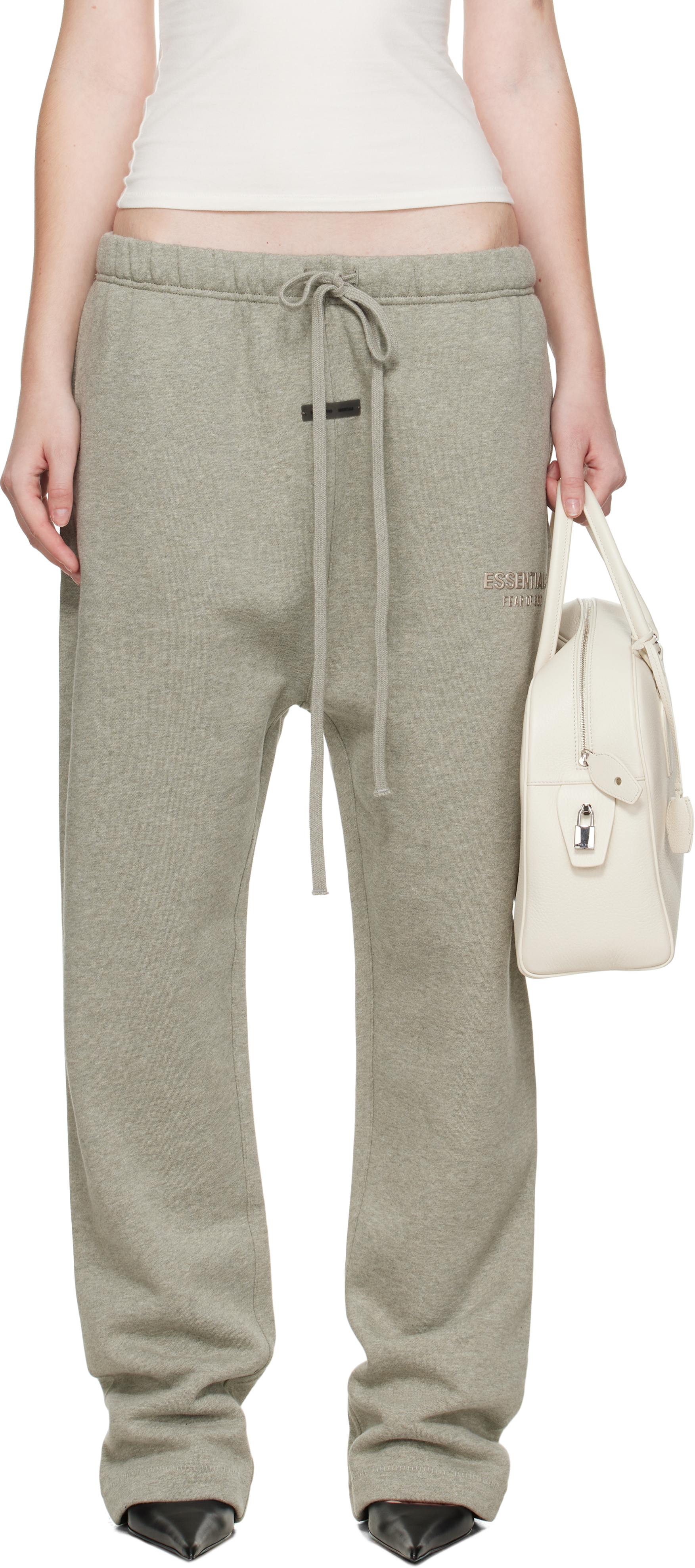 Fear of God ESSENTIALS: グレー リラックス ラウンジパンツ Fear of God ESSENTIALS: グレー リラックス ラウンジパンツ