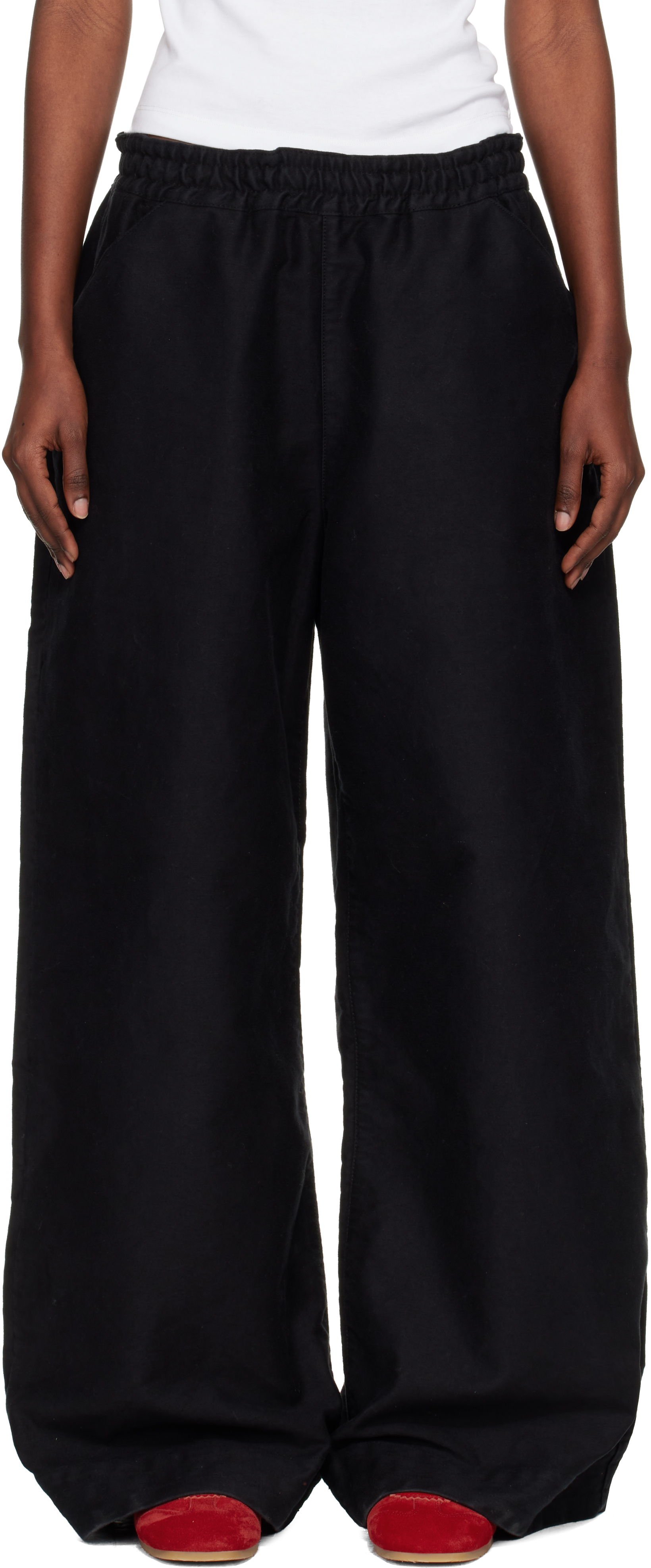 Ymc You Must Create Black Envelope Trousers In Black