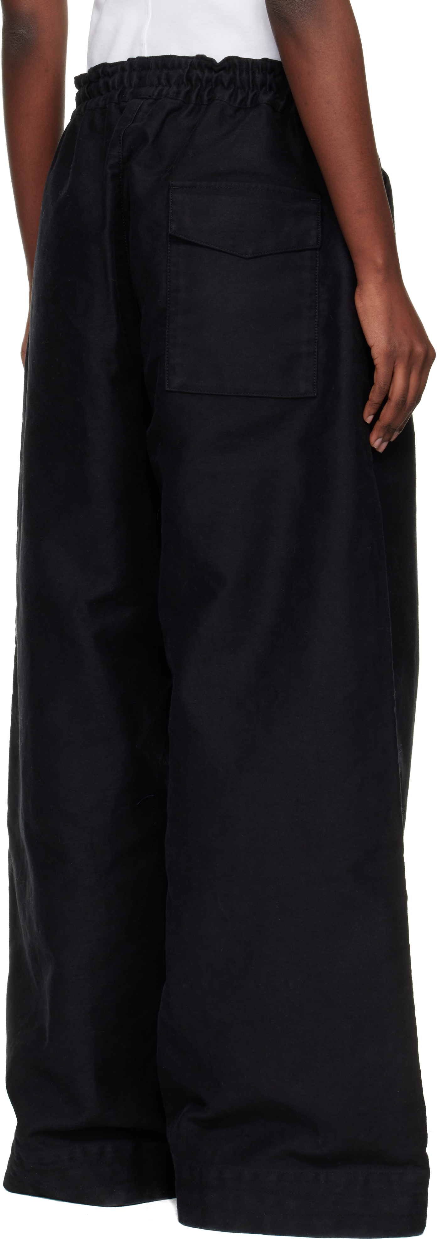 Ymc You Must Create Black Envelope Trousers In Black