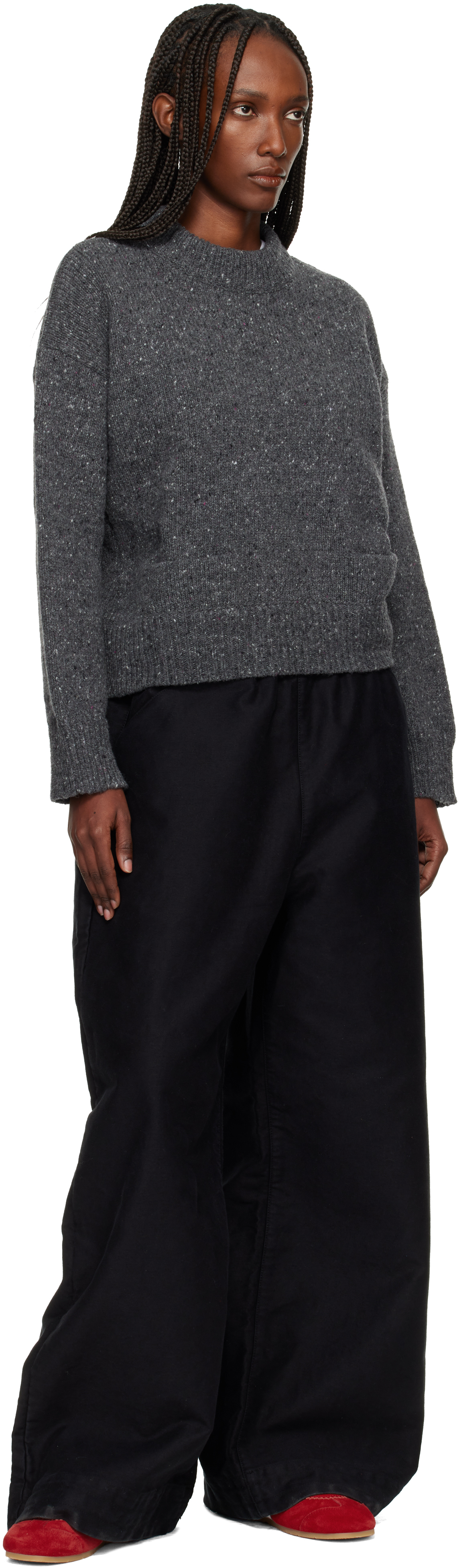 Ymc You Must Create Black Envelope Trousers In Black