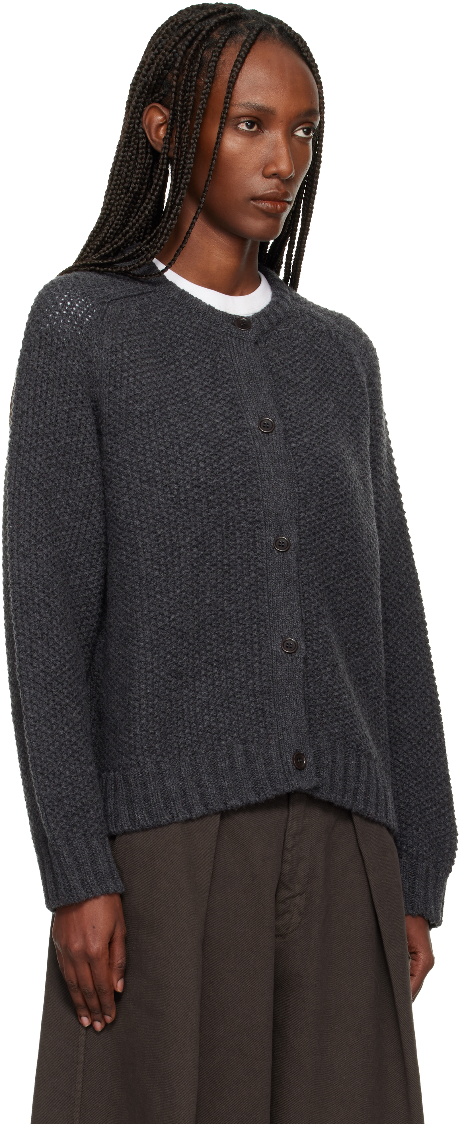 Ymc You Must Create Gray Atomic Cardigan In Gray