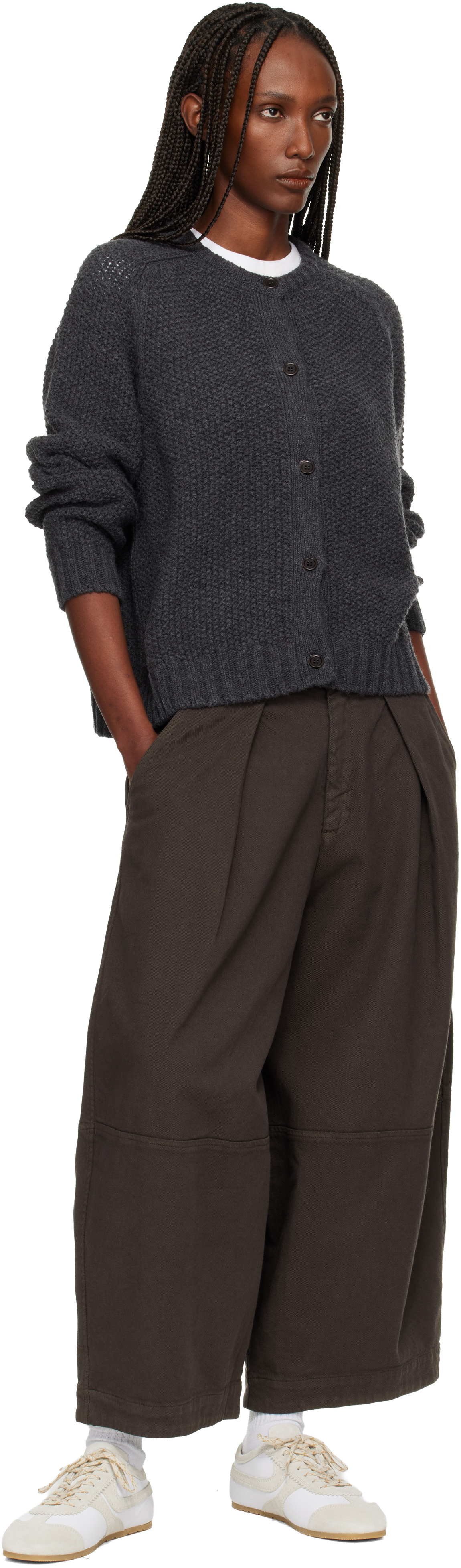 Ymc You Must Create Gray Atomic Cardigan In Gray