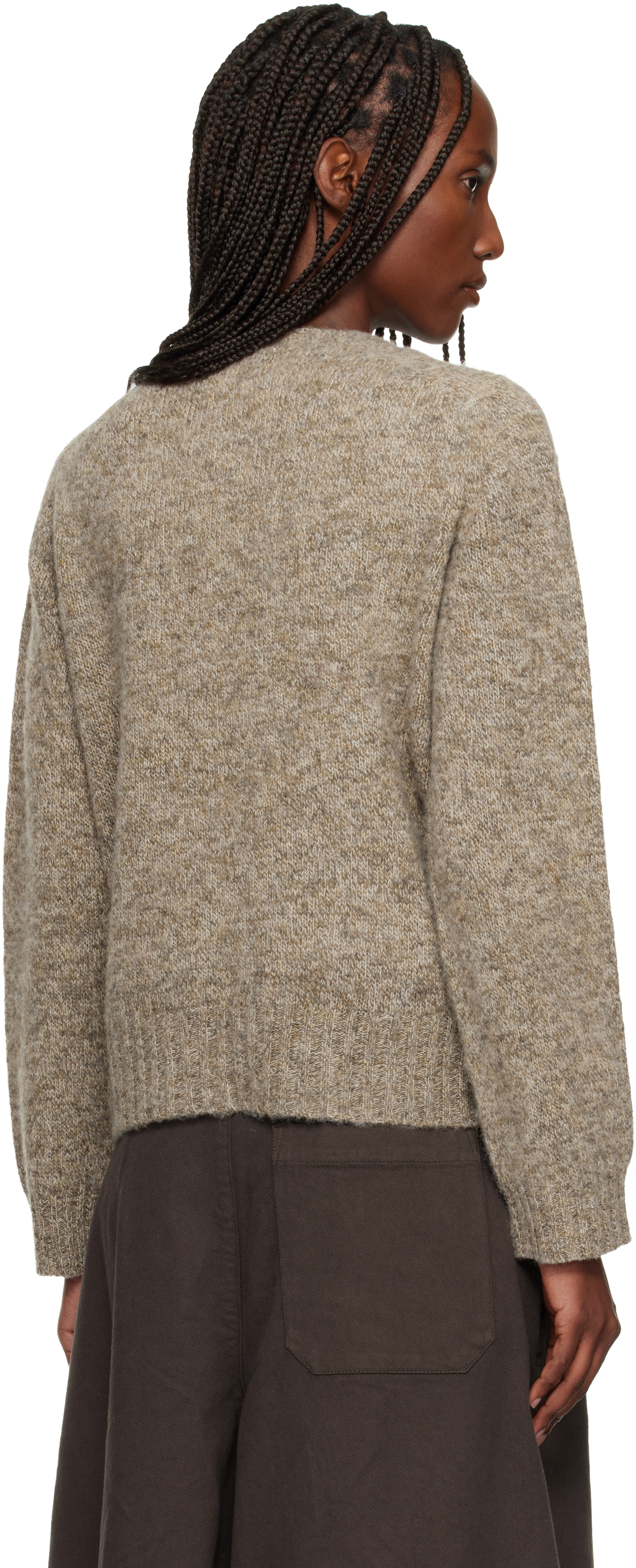 Ymc You Must Create Taupe Earth Jets Sweater In Brown