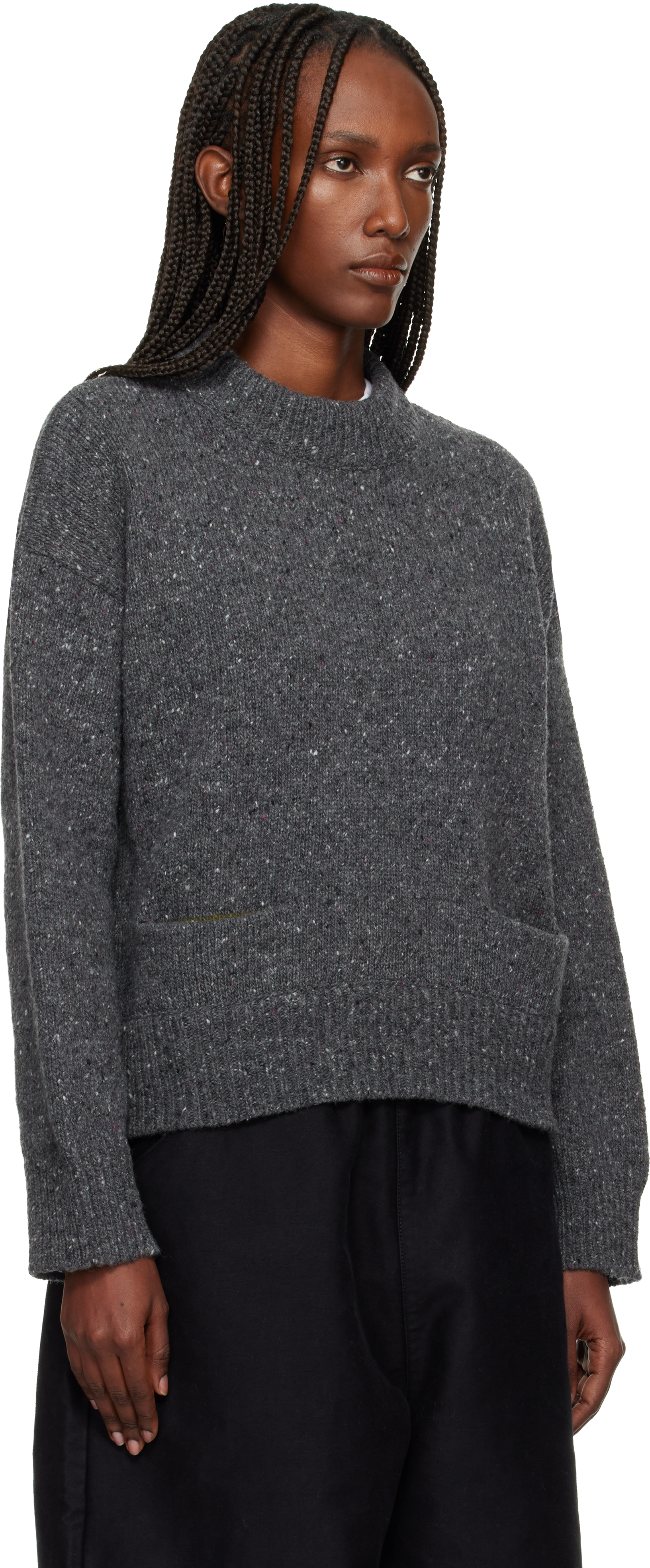 Ymc You Must Create Gray Bonnie Sweater In Gray