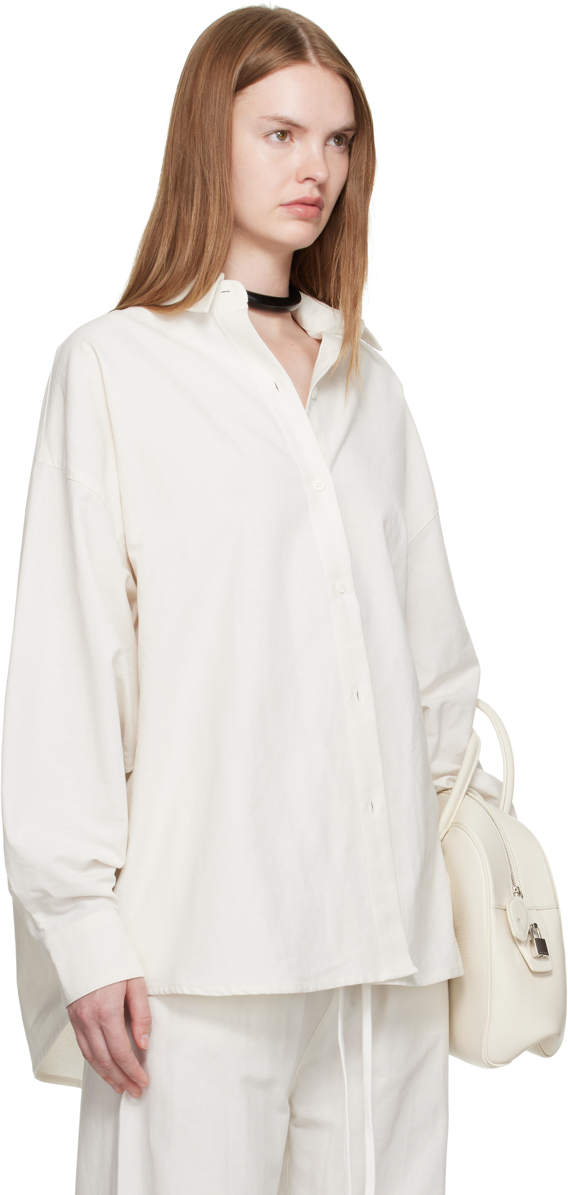 Essentials Button-up Long Sleeve Shirt In Black