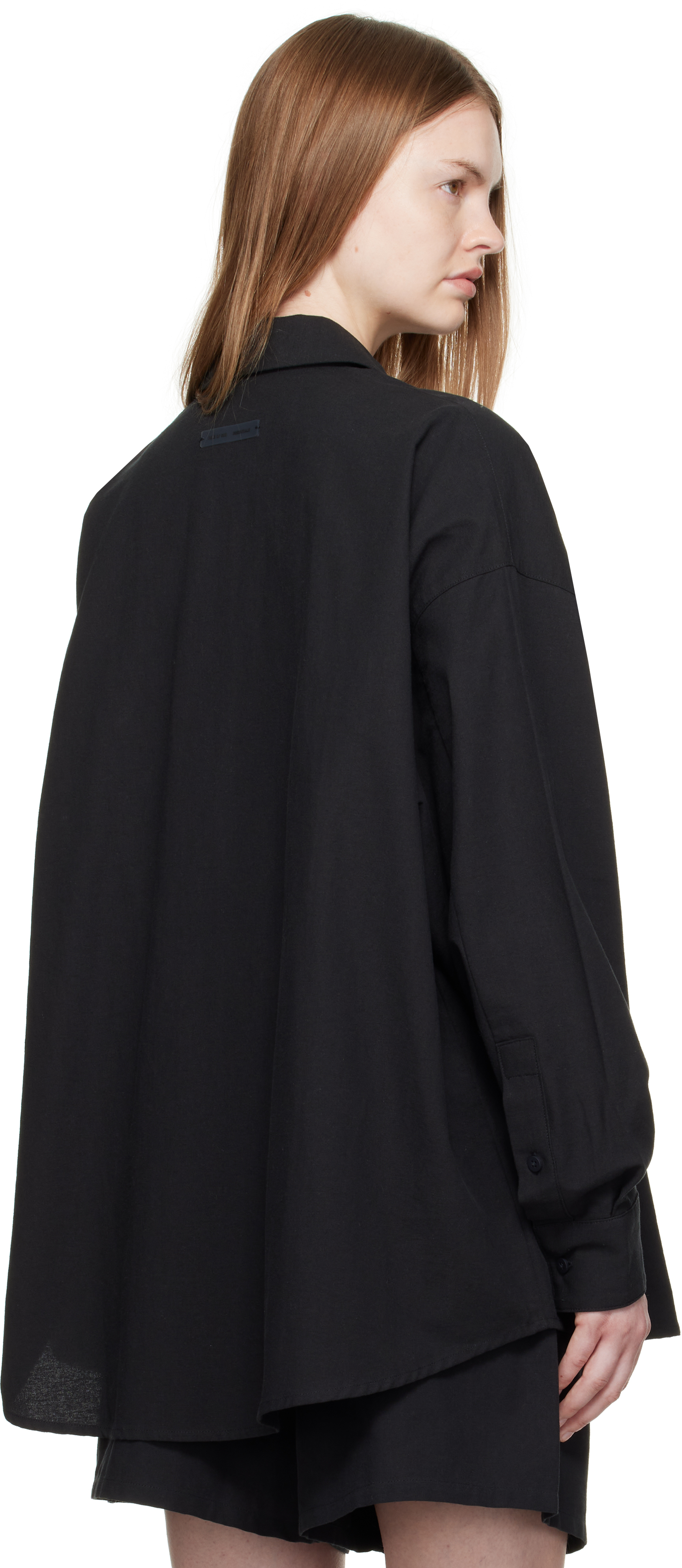 Essentials Black Relaxed Shirt In Black