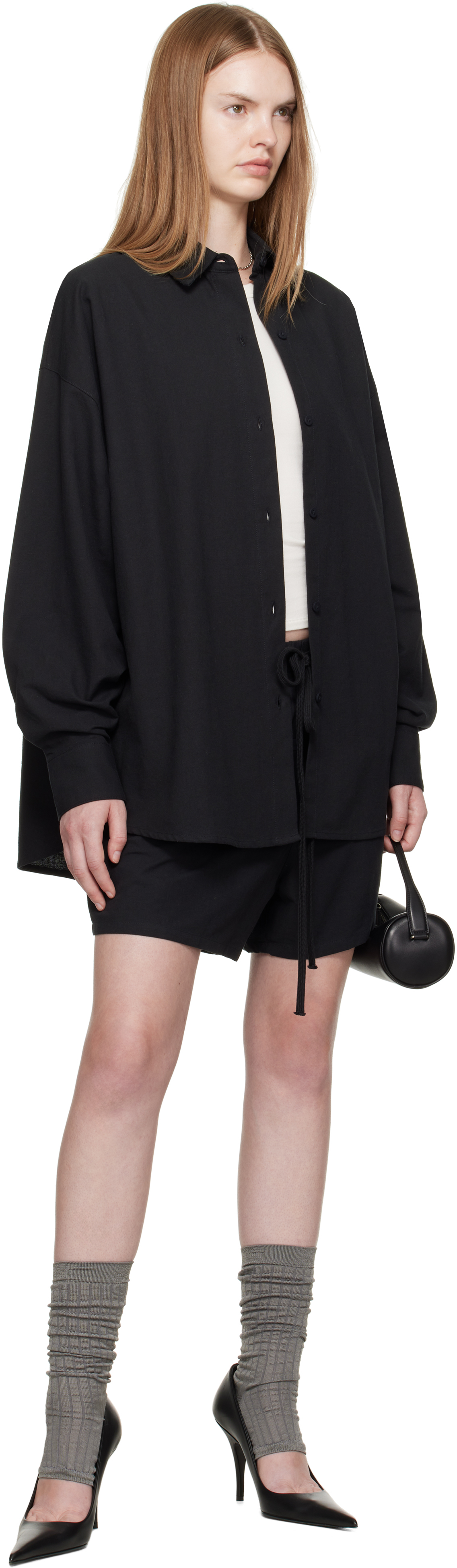 Essentials Black Relaxed Shirt In Black