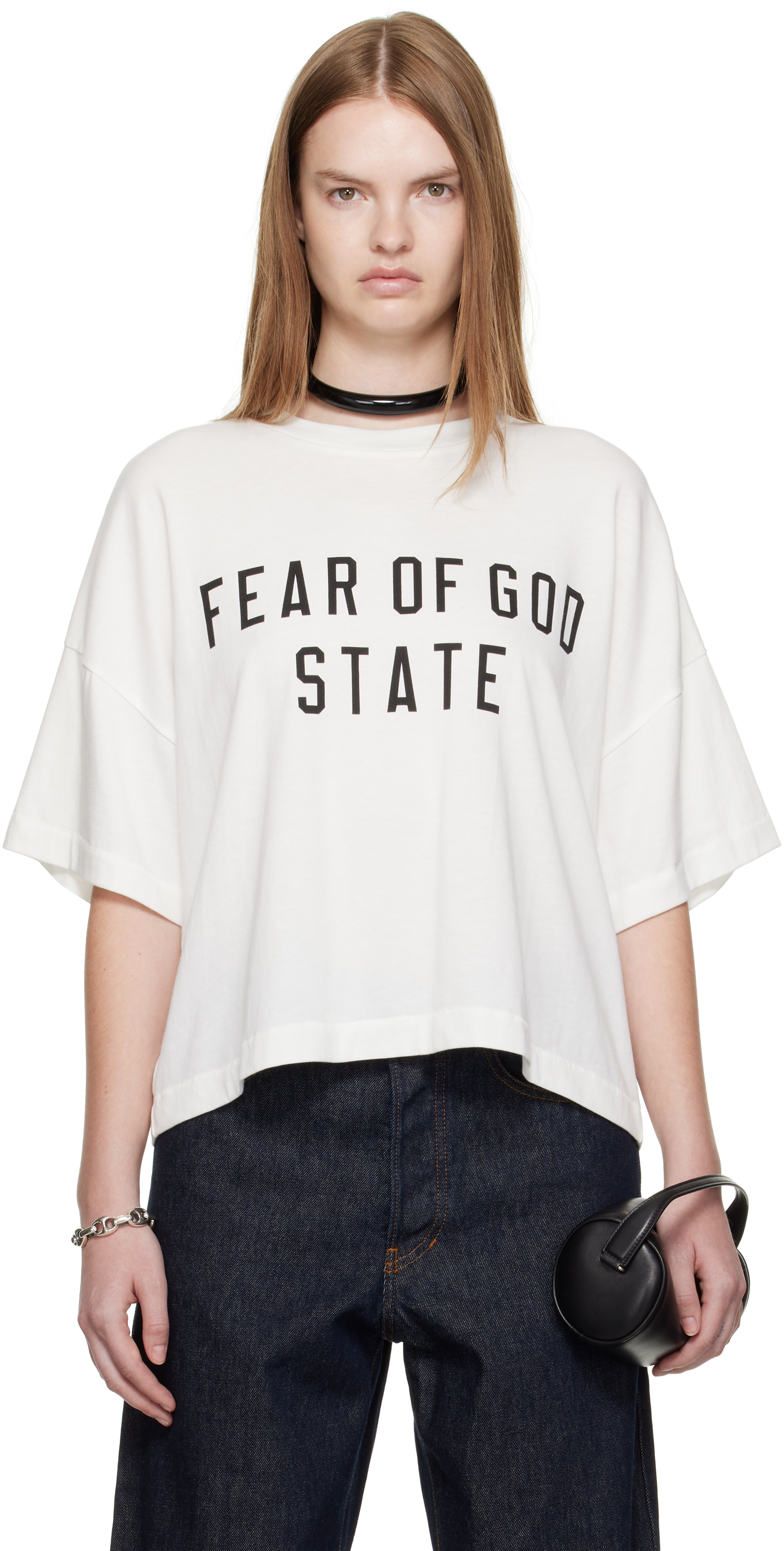 Fear of God ESSENTIALS: White Boxy T-shirt | SSENSE