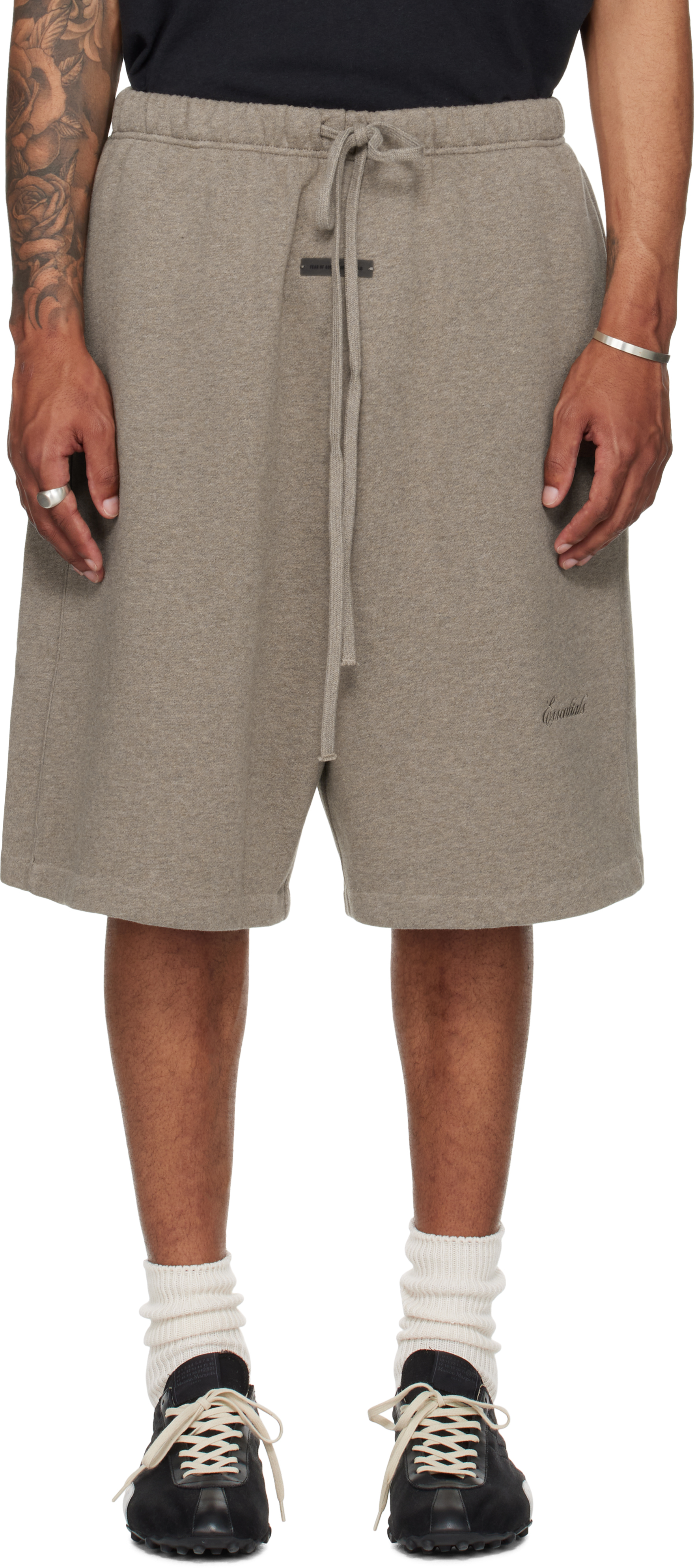 Brown Basketball Fleece Shorts