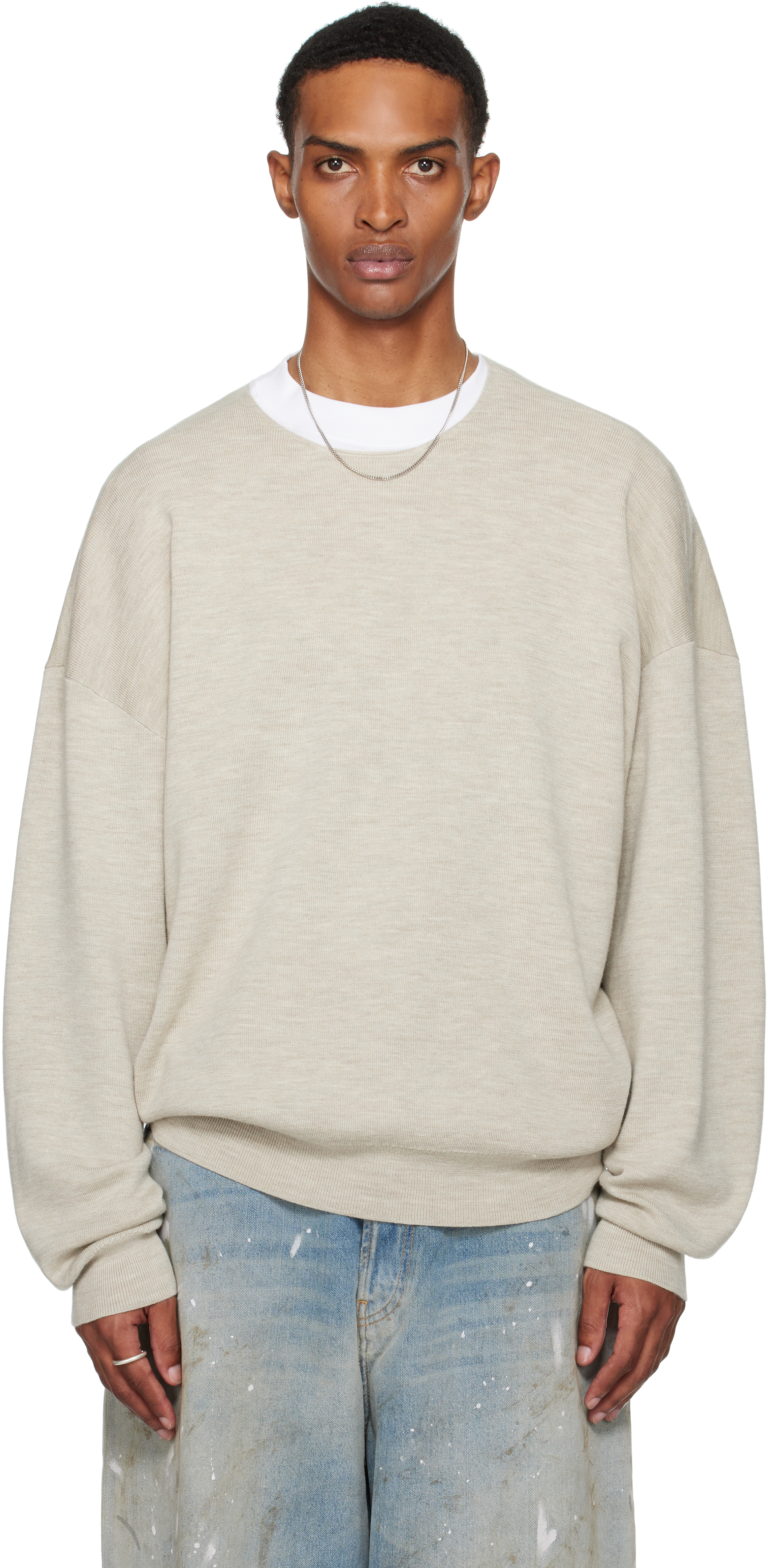 Pull Ras-du-Cou En Coton Torsadé Homme Essentials - Confort Quotidien
