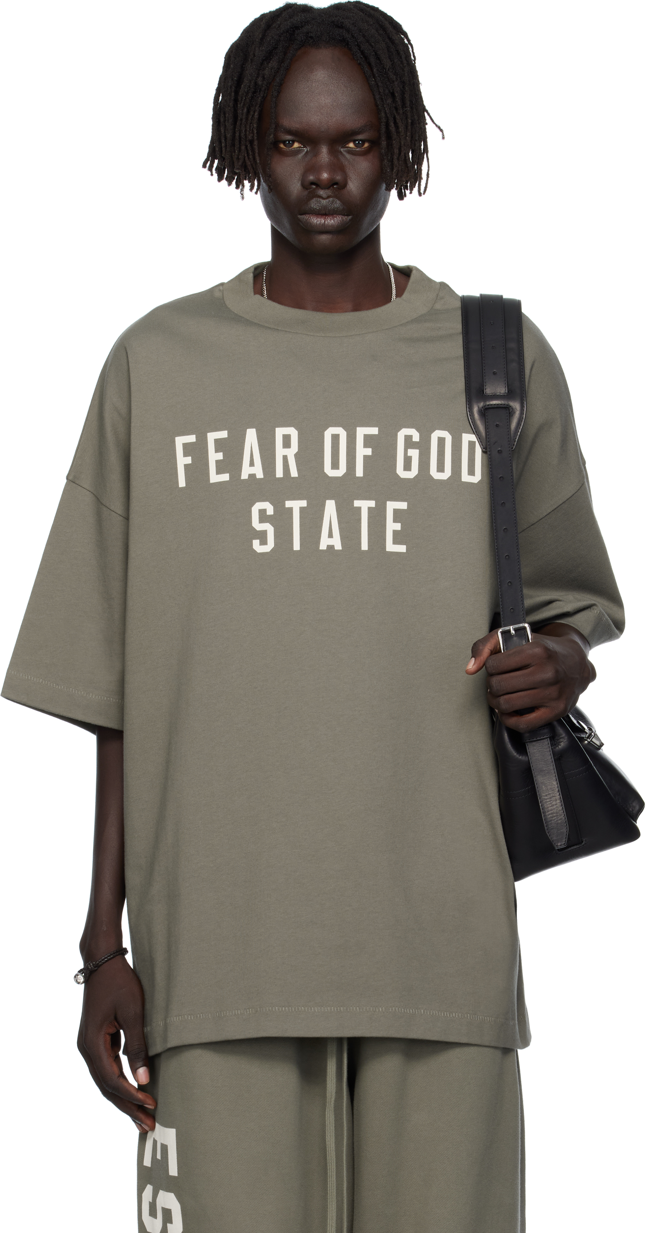 ESSENTIALS FEAR OF GOD グレー Tシャツ　Sサイズ Fear of God Essentials Heavy Jersey Crewneck Tee Light