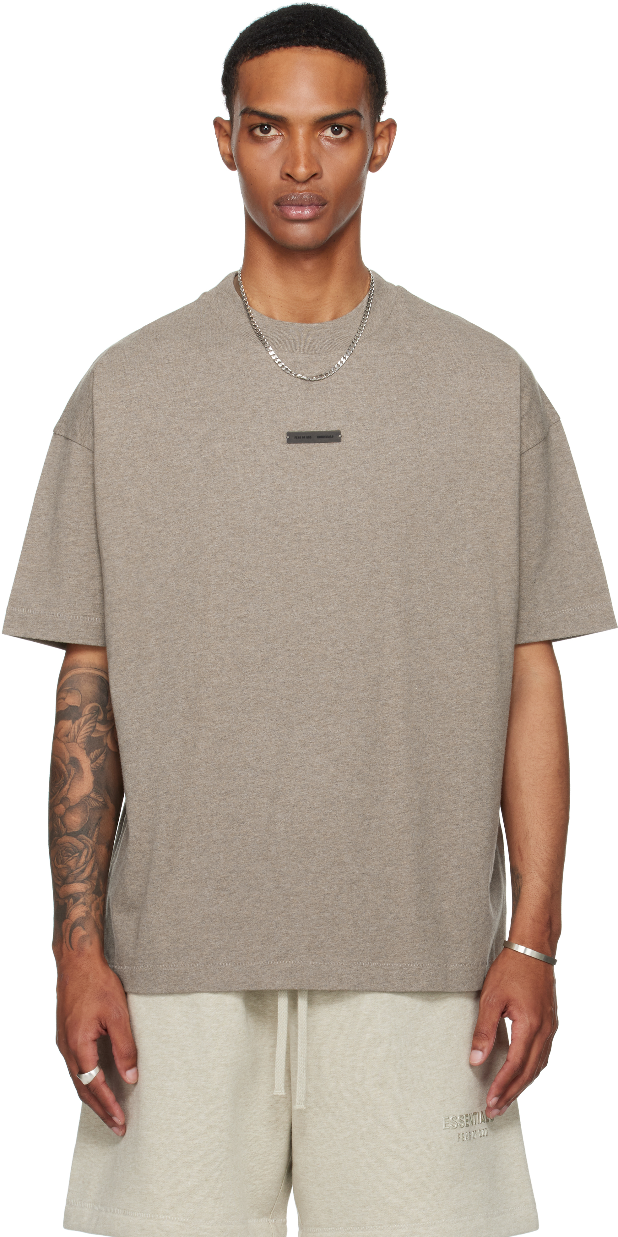 Essentials Brown Classic Fit T-shirt