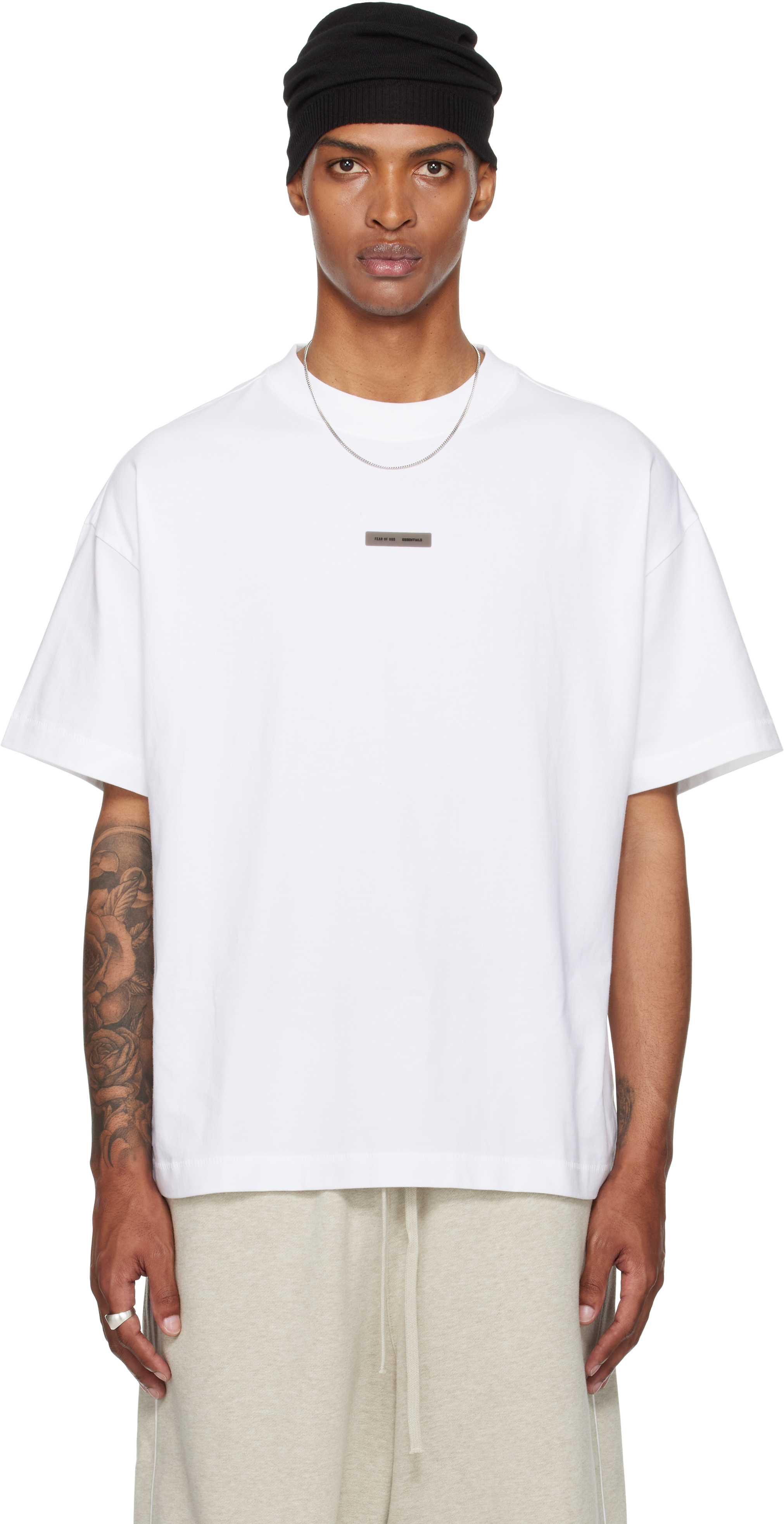Essentials White Vintage Fit T-shirt