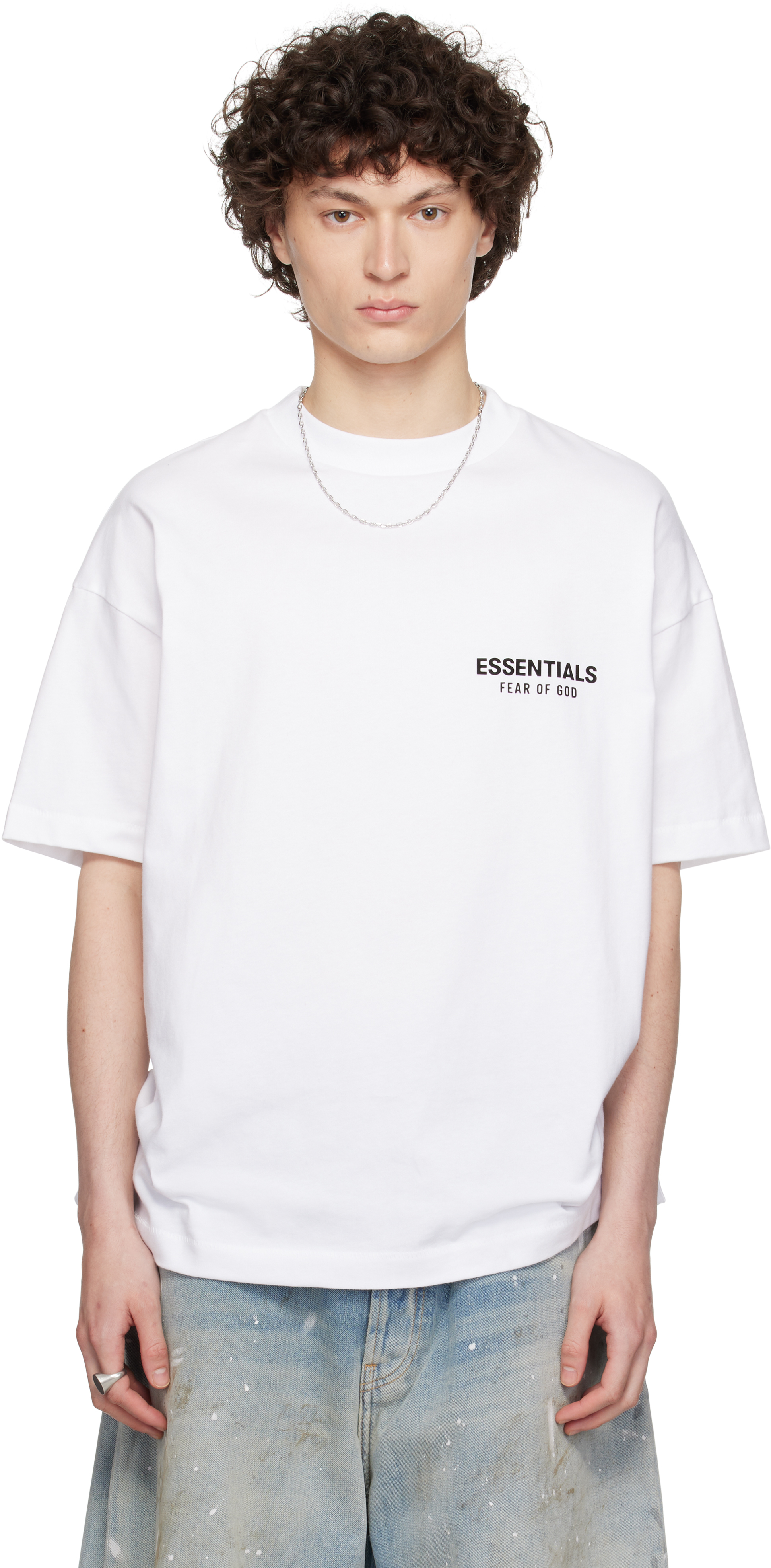 ESSENTIALS Classic Short Sleeve Tee エッセンシャルズ Tシャツ Fear of God ESSENTIALS: White Classic Short Sleeve T-shirt