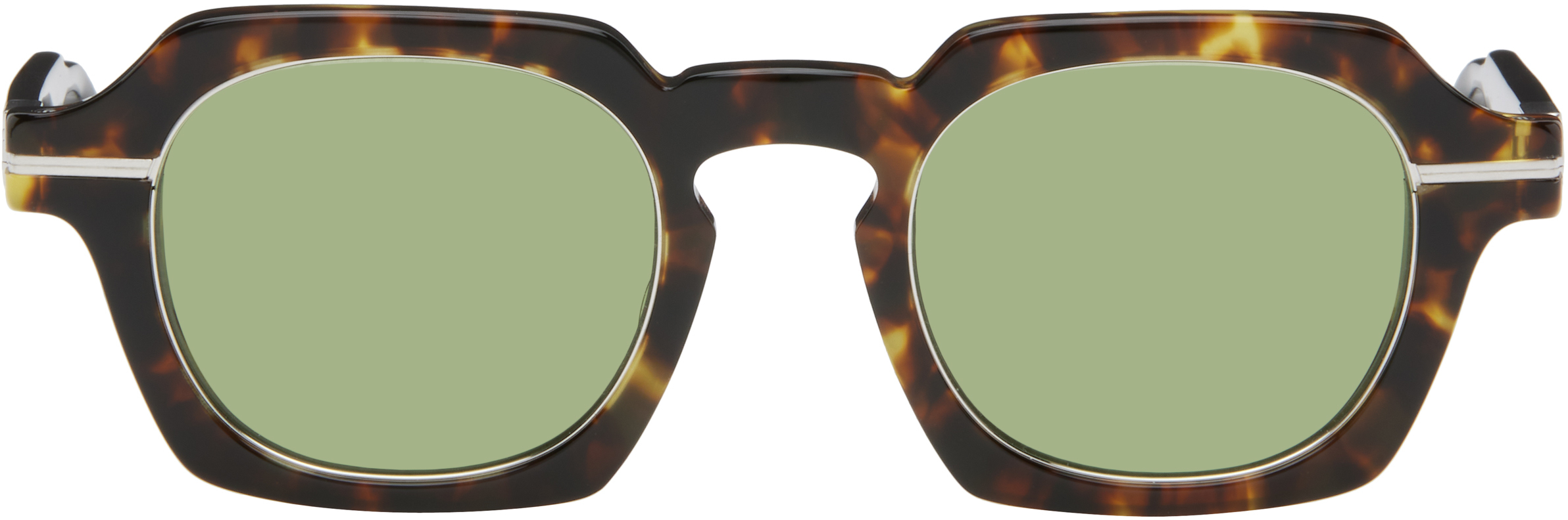 matsudat② Matsuda: SSENSE Exclusive Brown & Black M2055 Sunglasses