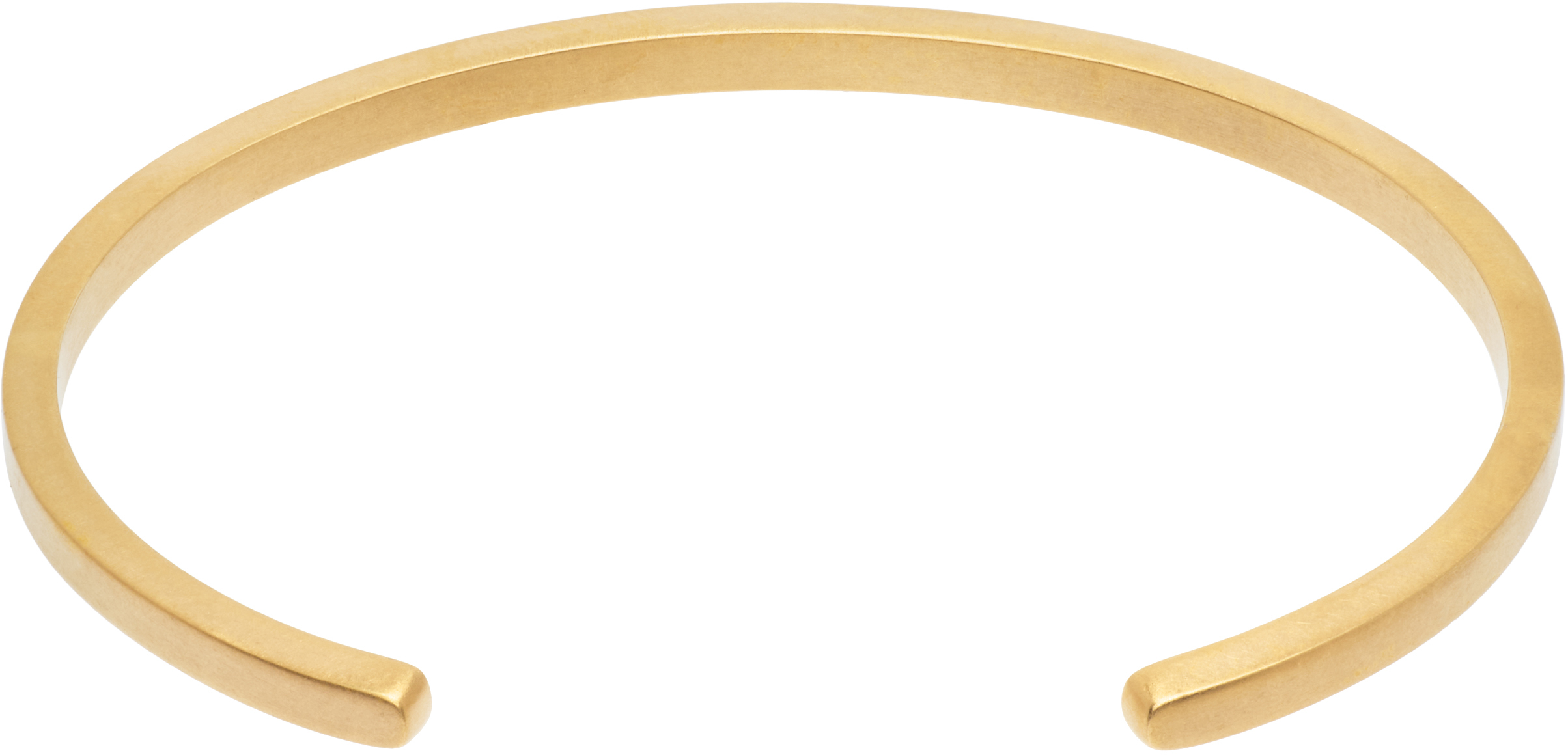 Maison Margiela Logo Cuff Bracelet In Gold