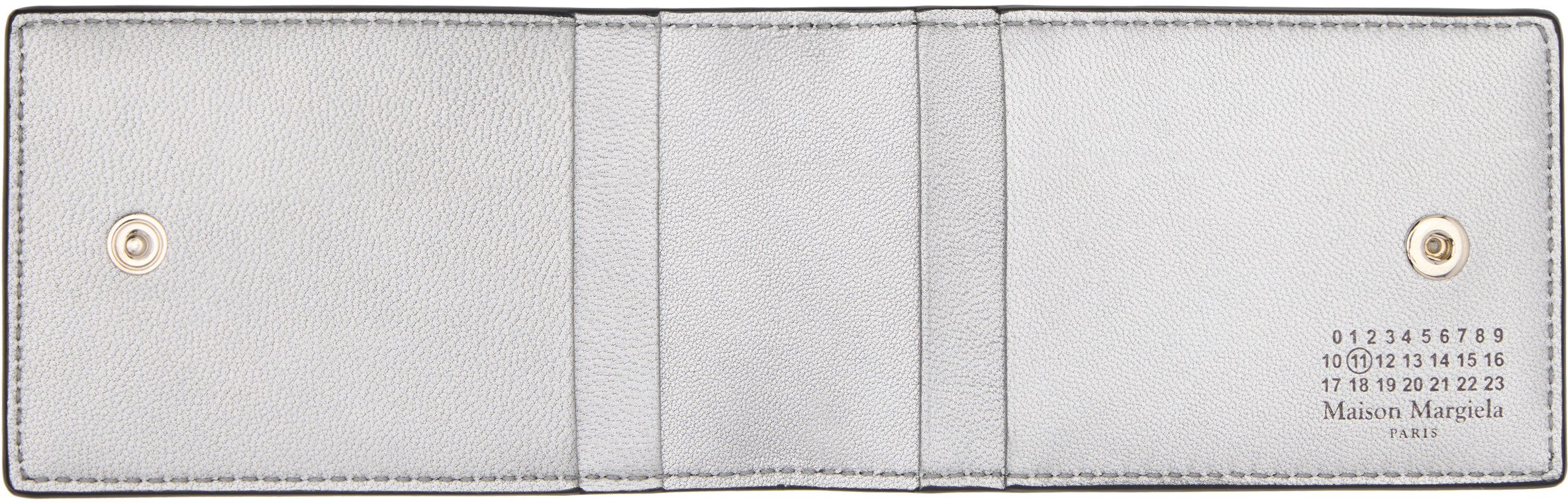 Maison Margiela Black Bifold Card Holder In Black