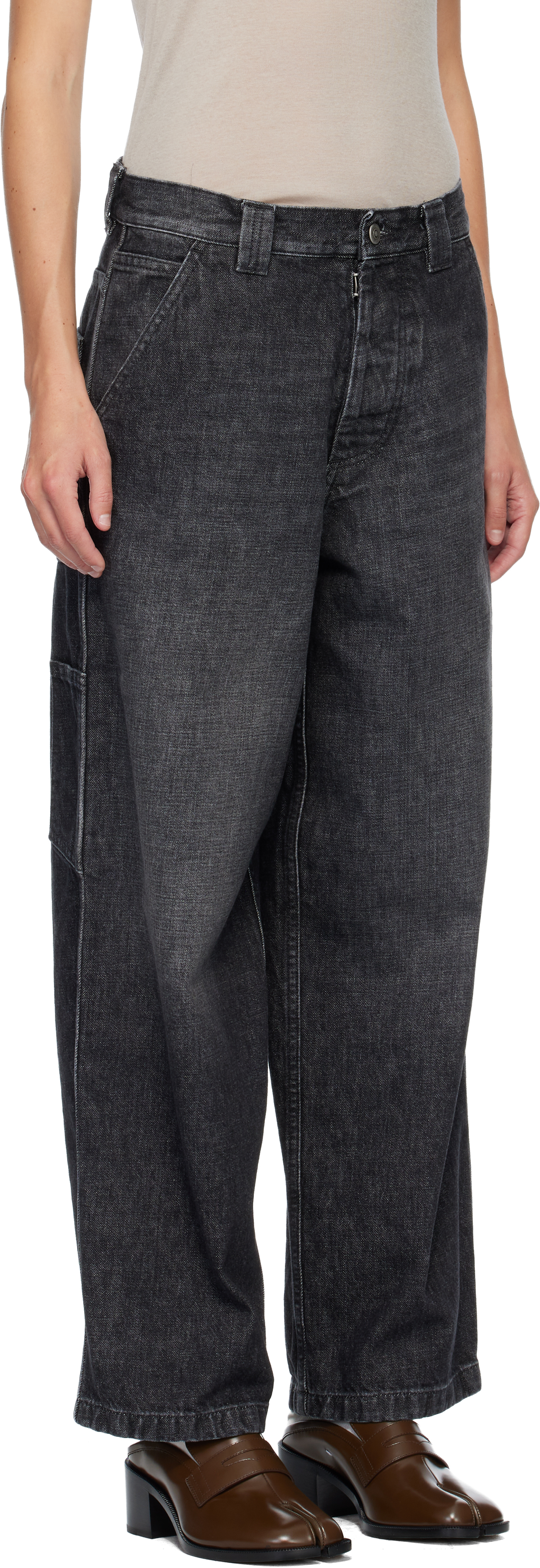 Maison Margiela 5 Pockets Jeans In Black