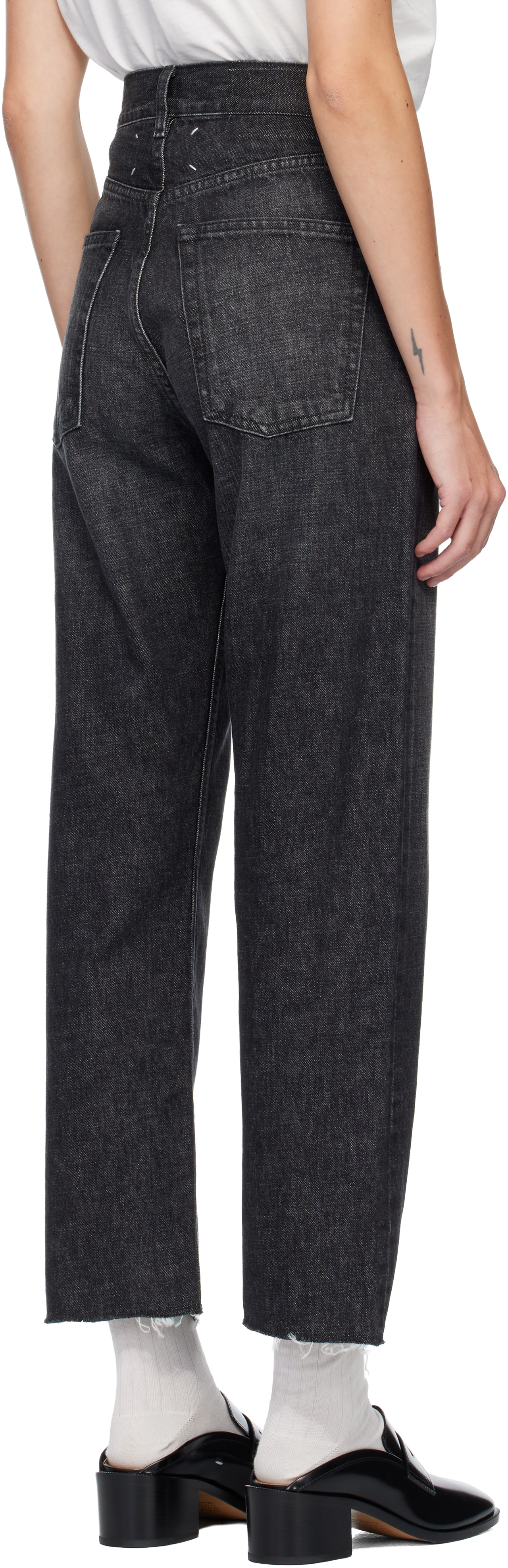 Maison Margiela 5 Pockets Jeans In Black