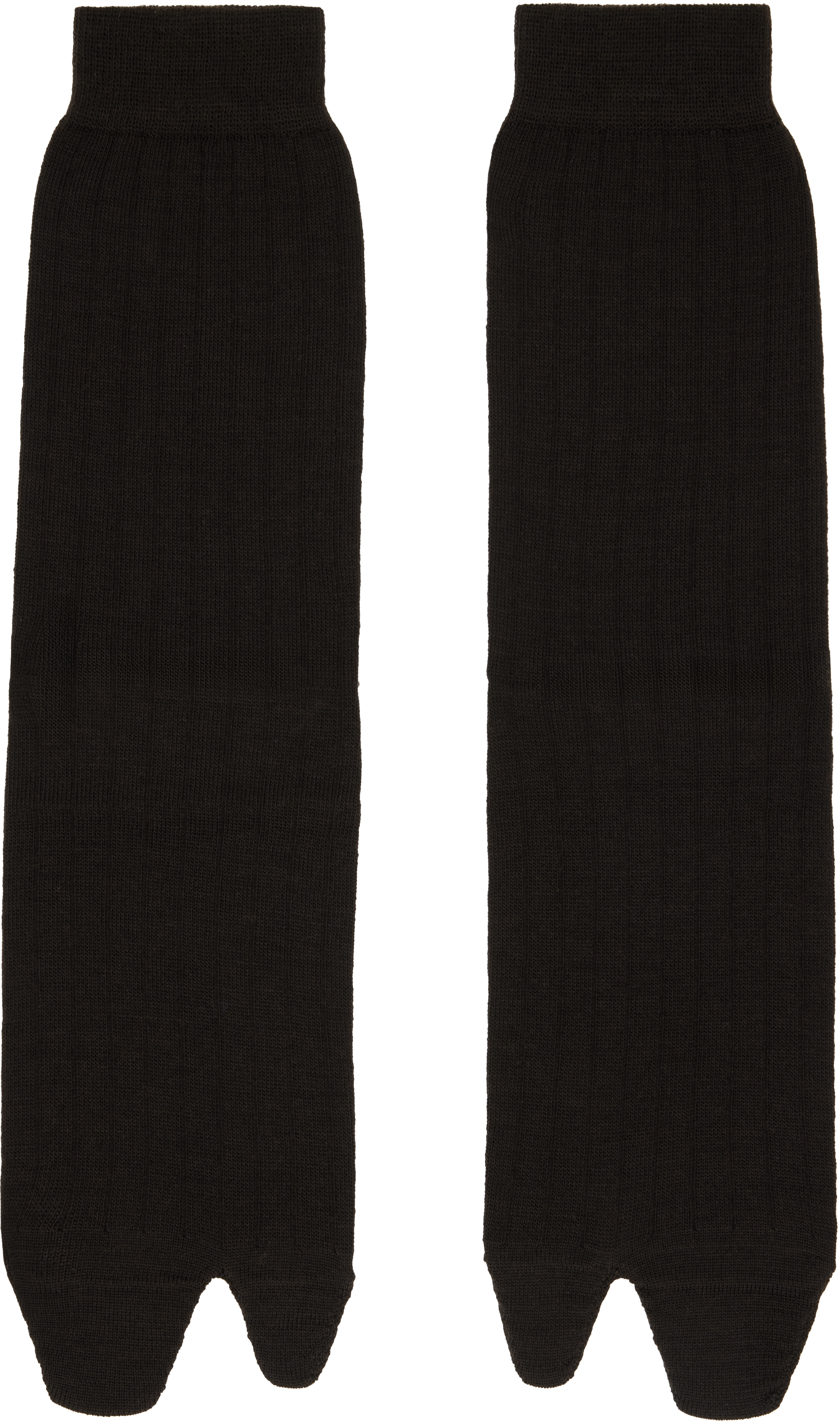 Gray Bootleg Tabi Socks