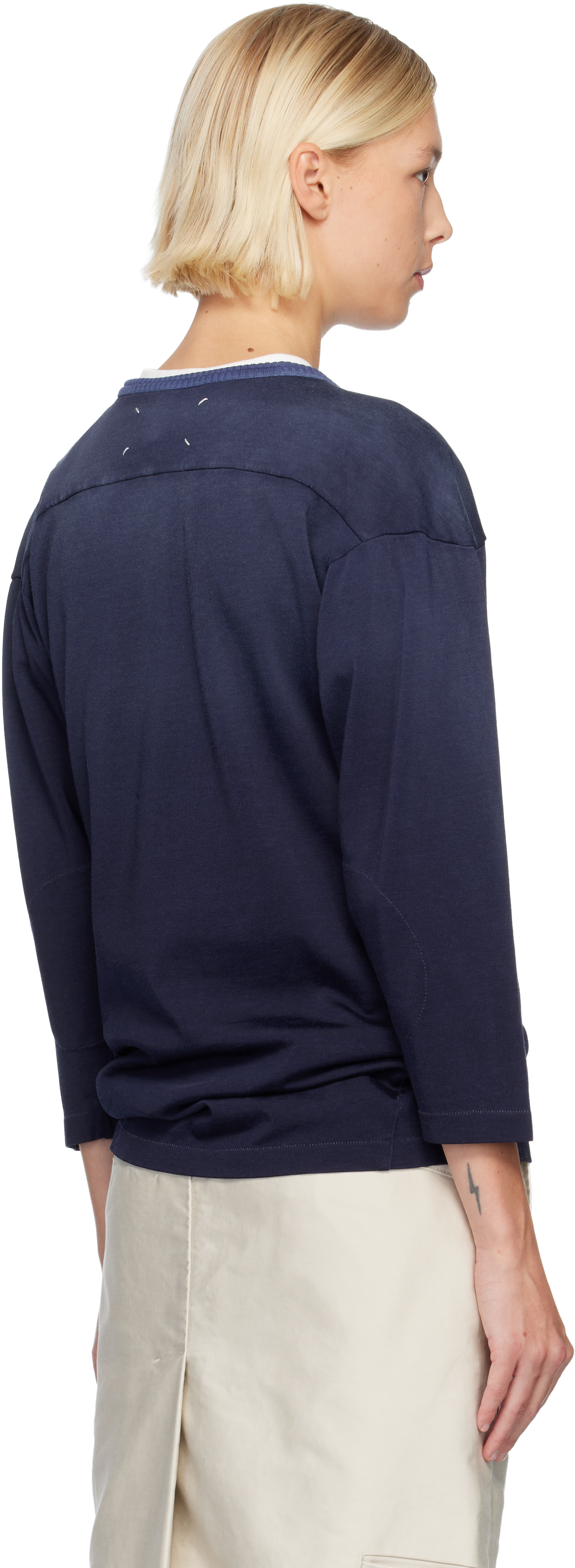 Maison Margiela Blue 'riverton Raiders' T-shirt In Blue