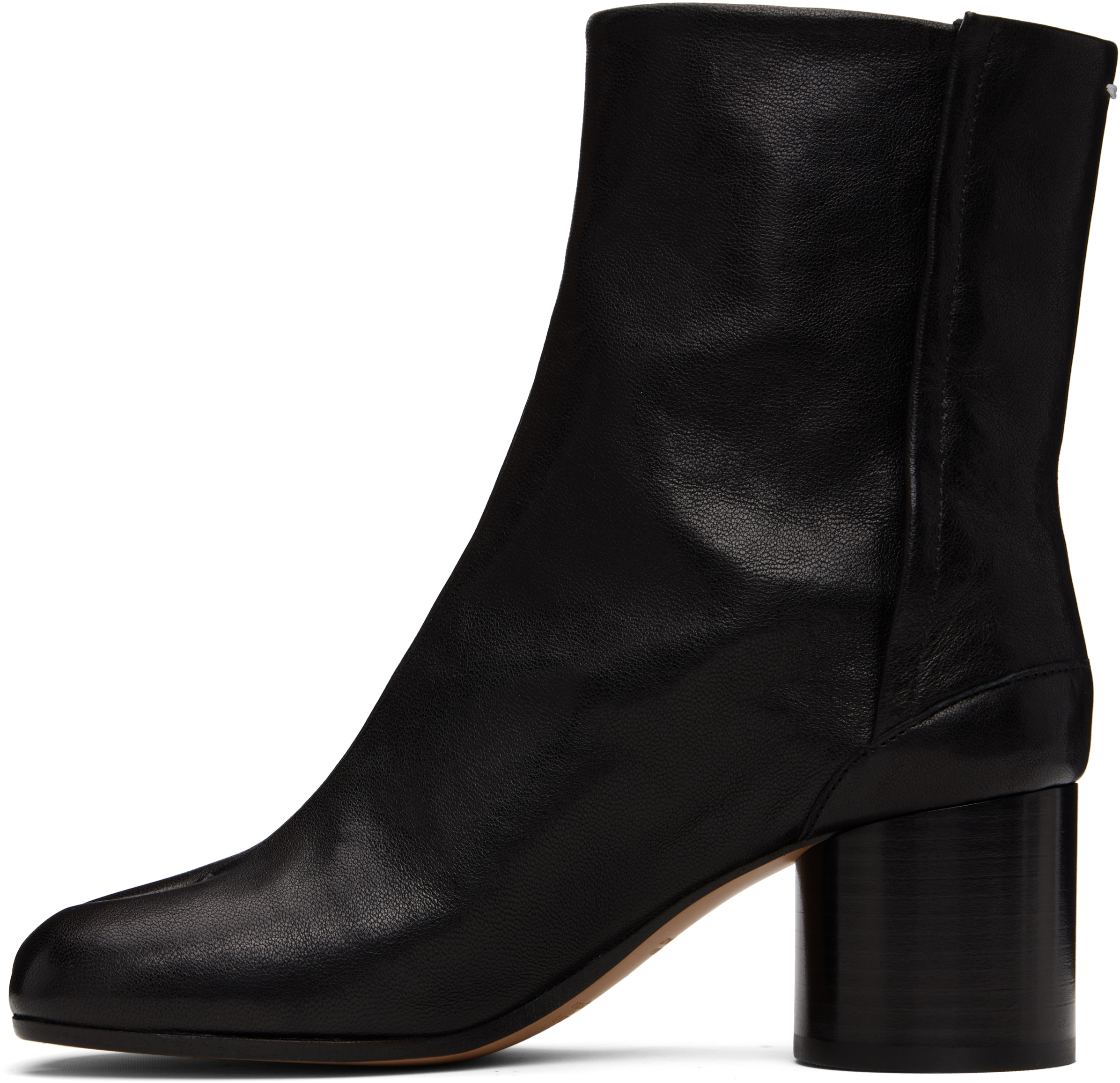 Maison Margiela Black Tabi Ankle Boots In Black