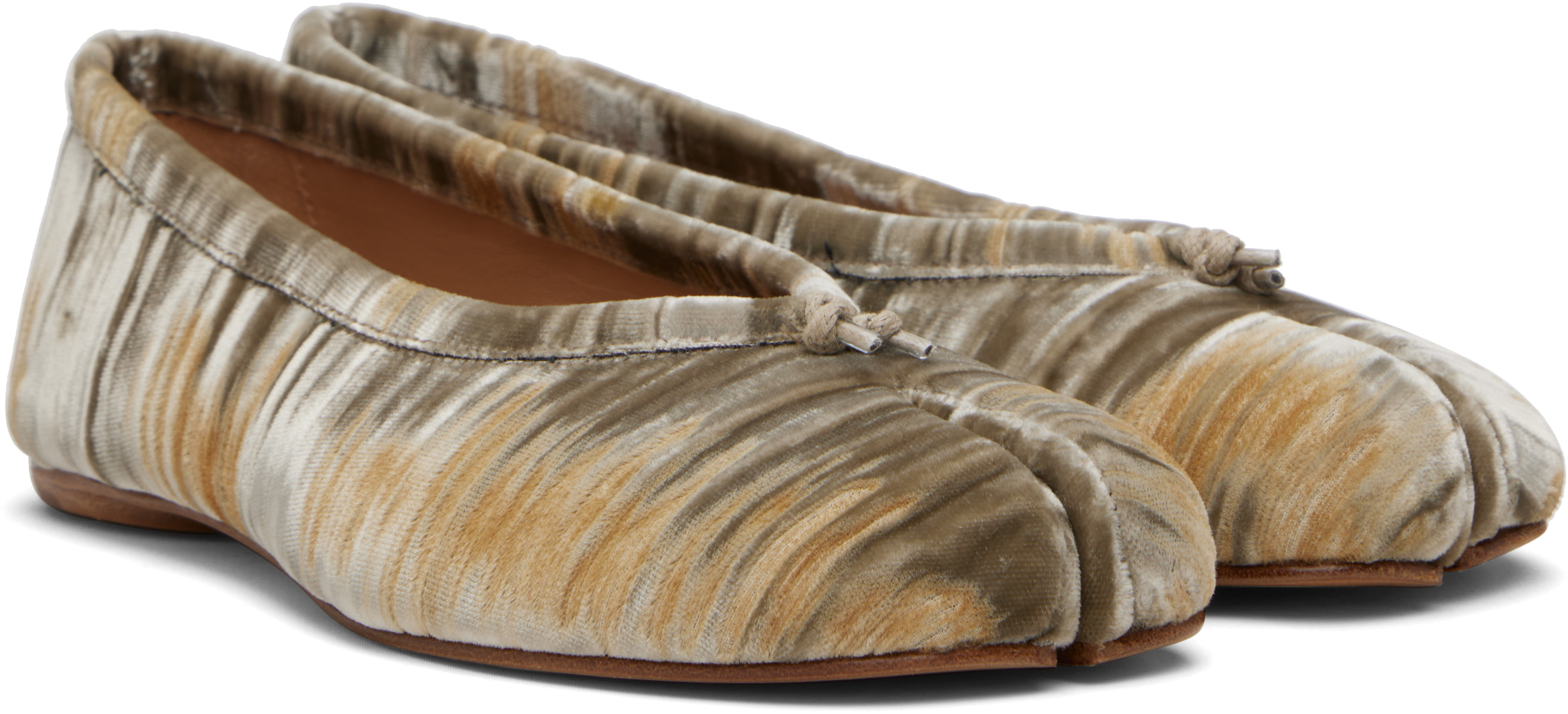 Maison Margiela Abstract Pattern Flat Ballerina Shoes