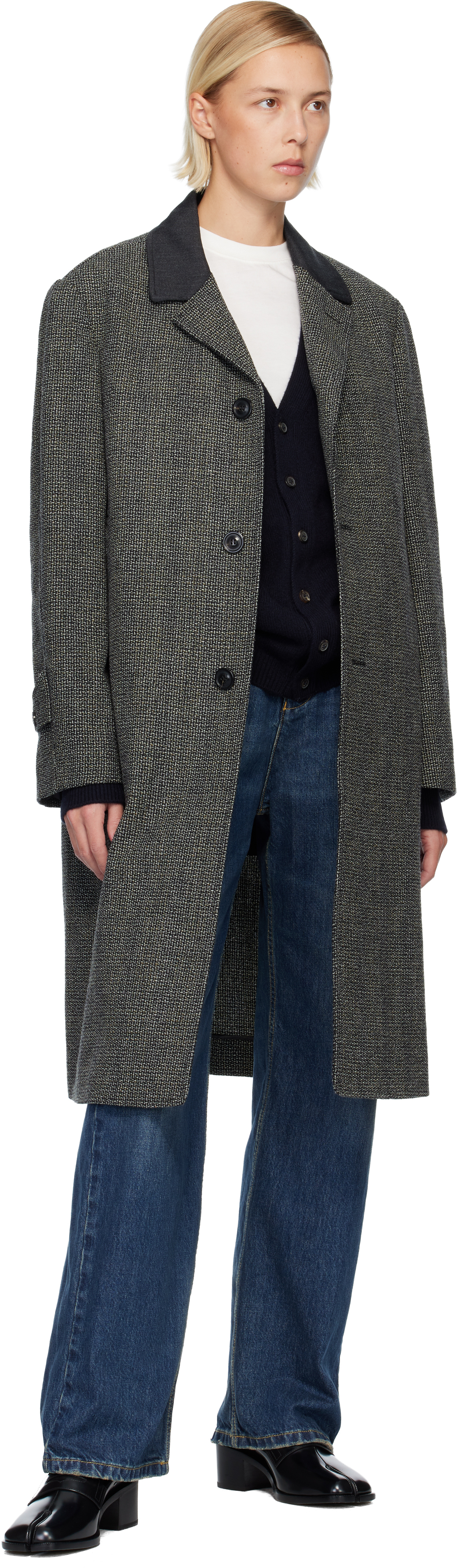 Maison Margiela Tabi City Loafer Mule Woman Black In Multi