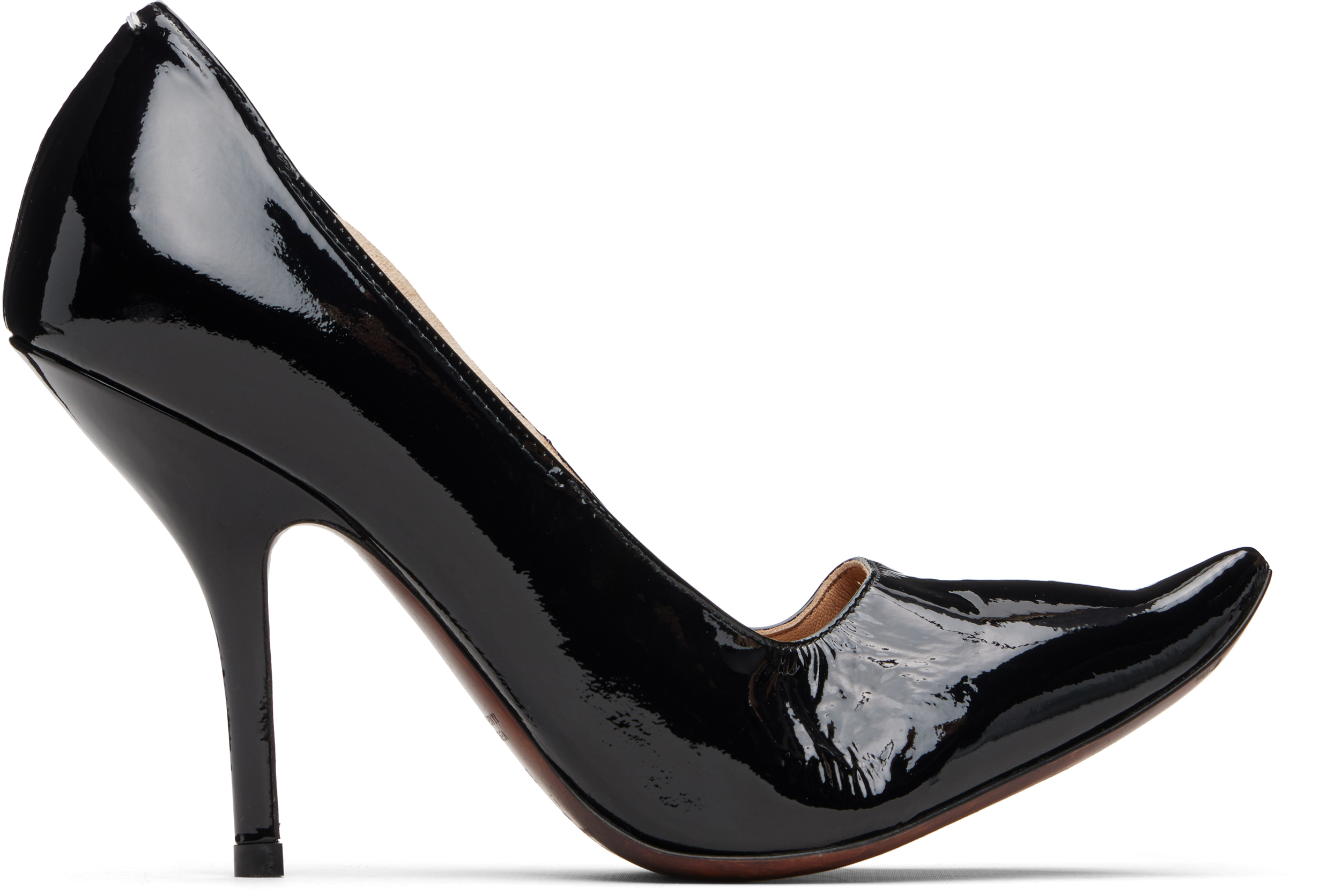 Maison Margiela Black Loved To Death Heels In Multi