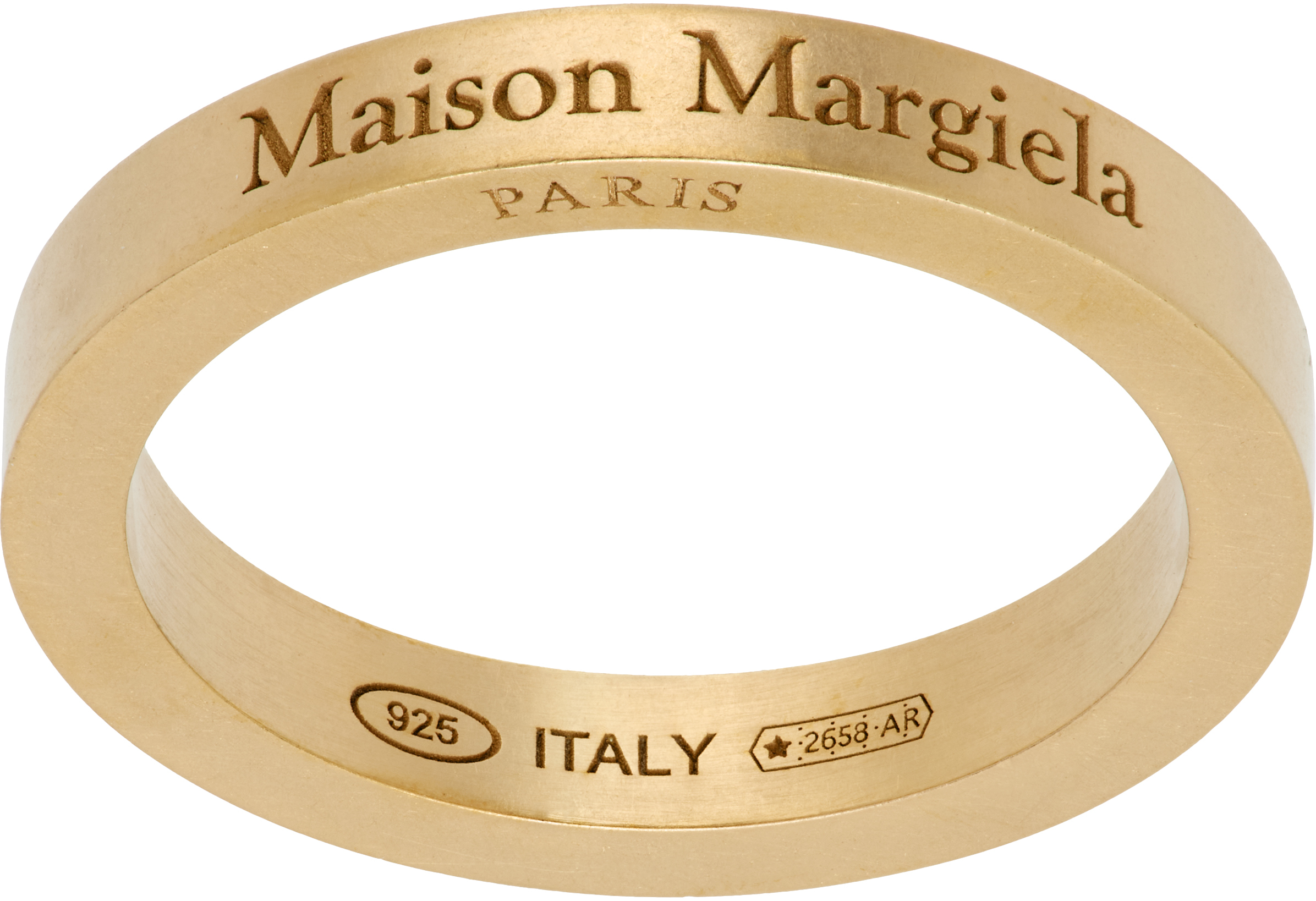 Maison Margiela: Logo Ring | SSENSE Canada