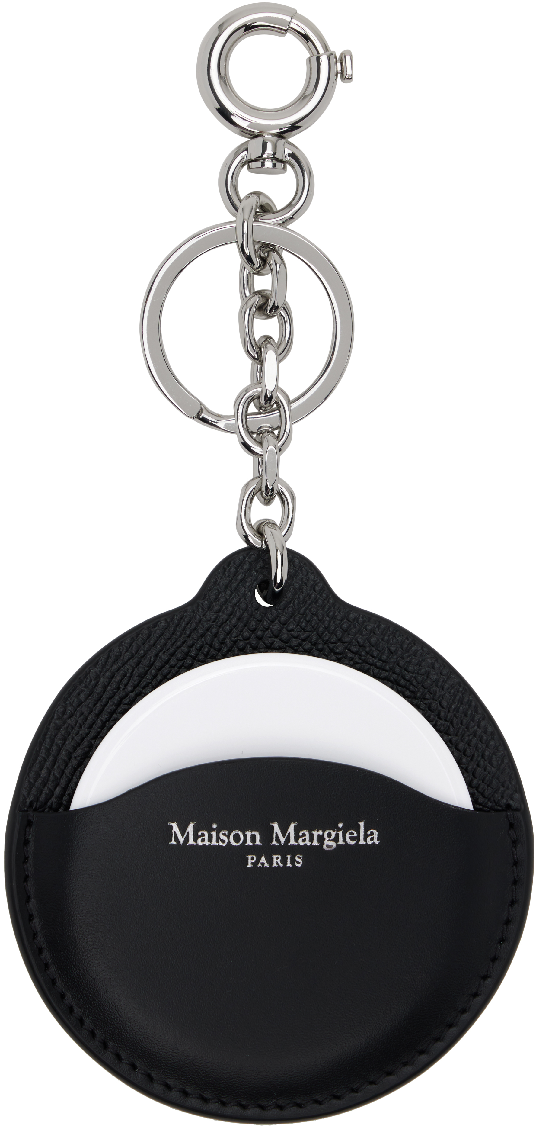 Black Logo Mirror Keychain
