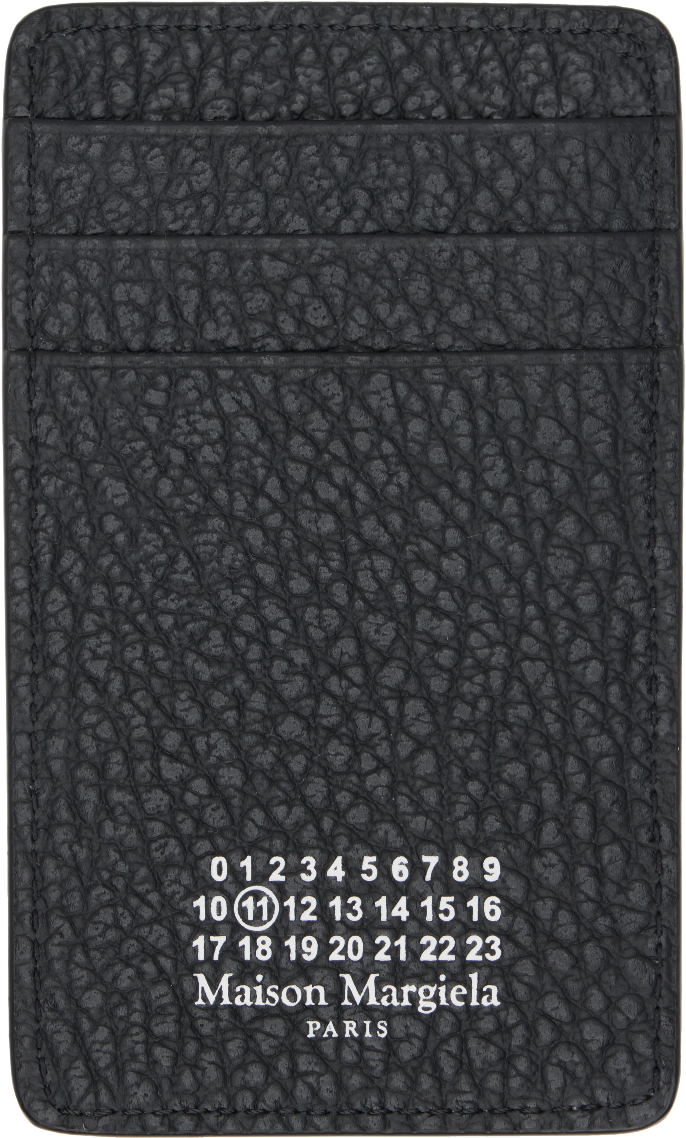 Maison Margiela: ブラック Vertical カードケース | SSENSE 日本