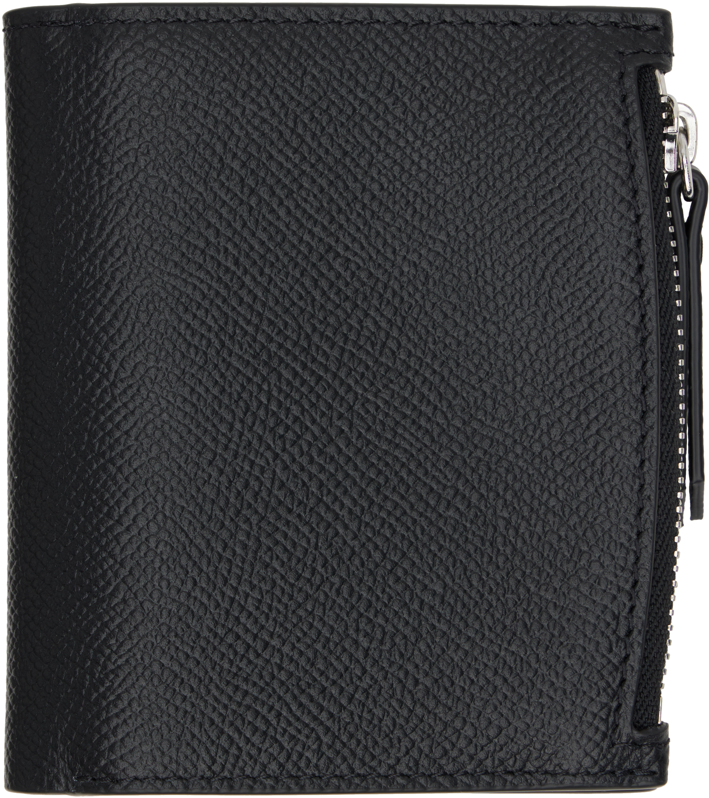Maison Margiela Black Flip Flap Small Wallet In Black