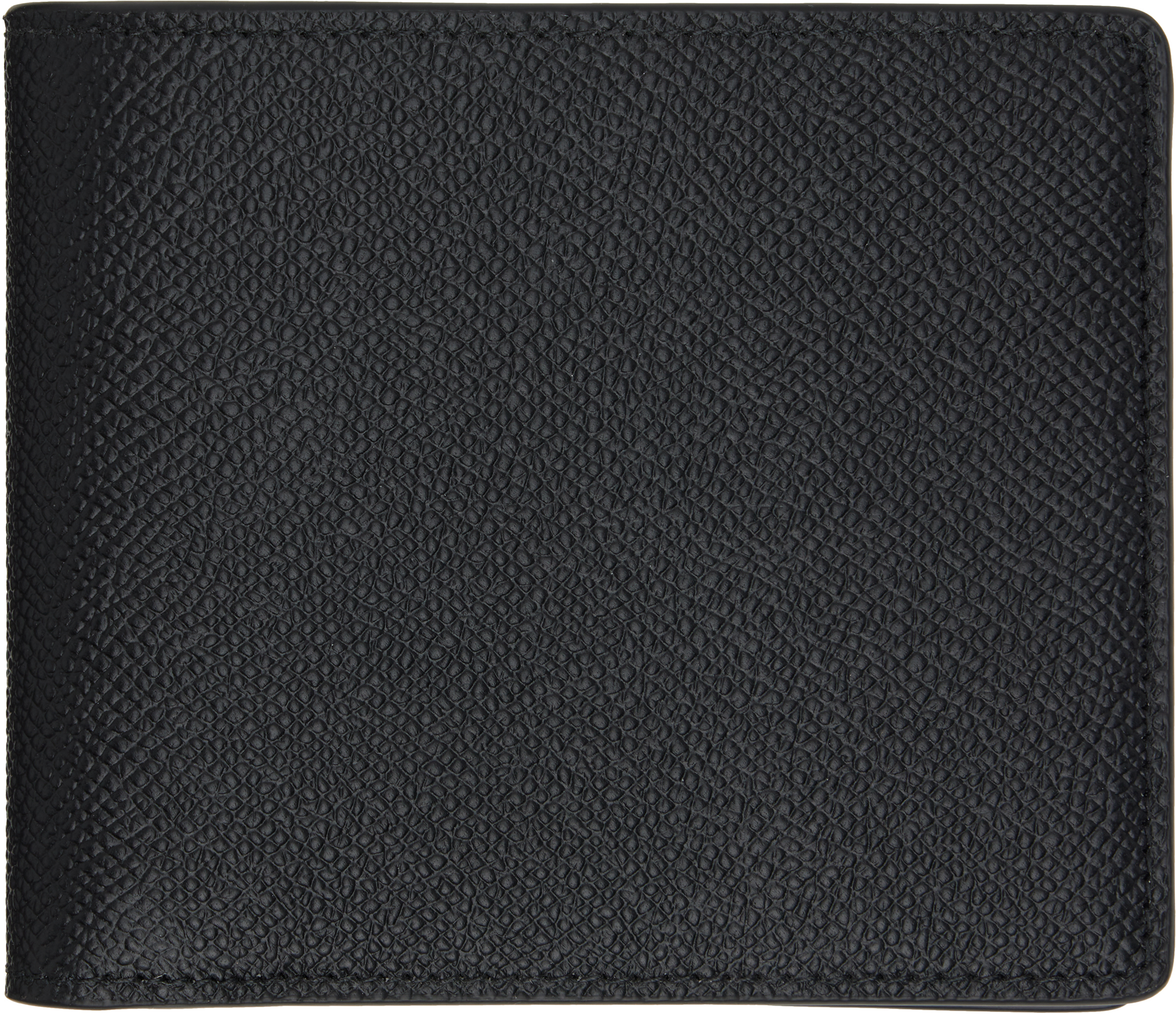 Black Four Stitches Wallet
