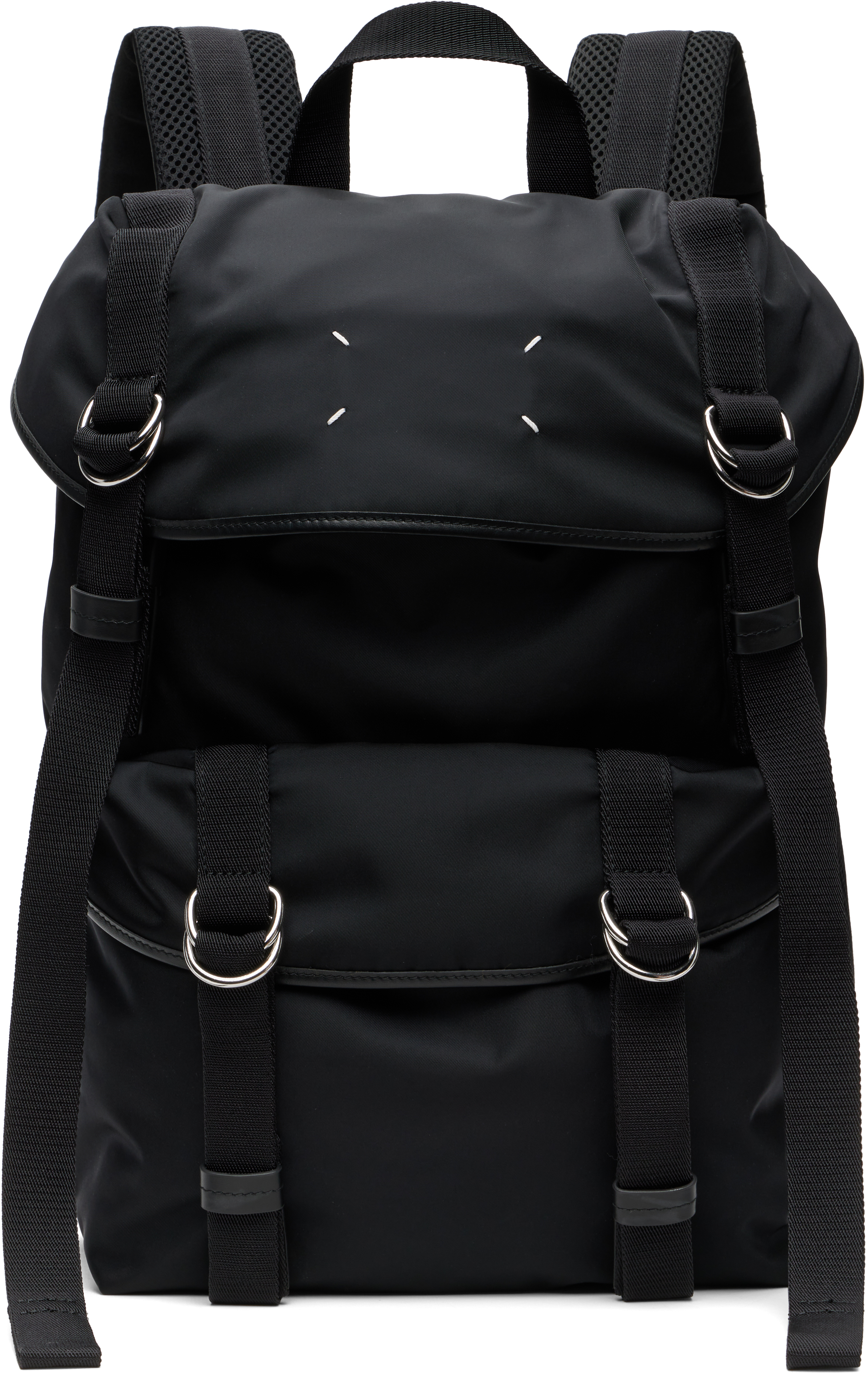 Maison Margiela: Black High Tech Medium Backpack | SSENSE Canada