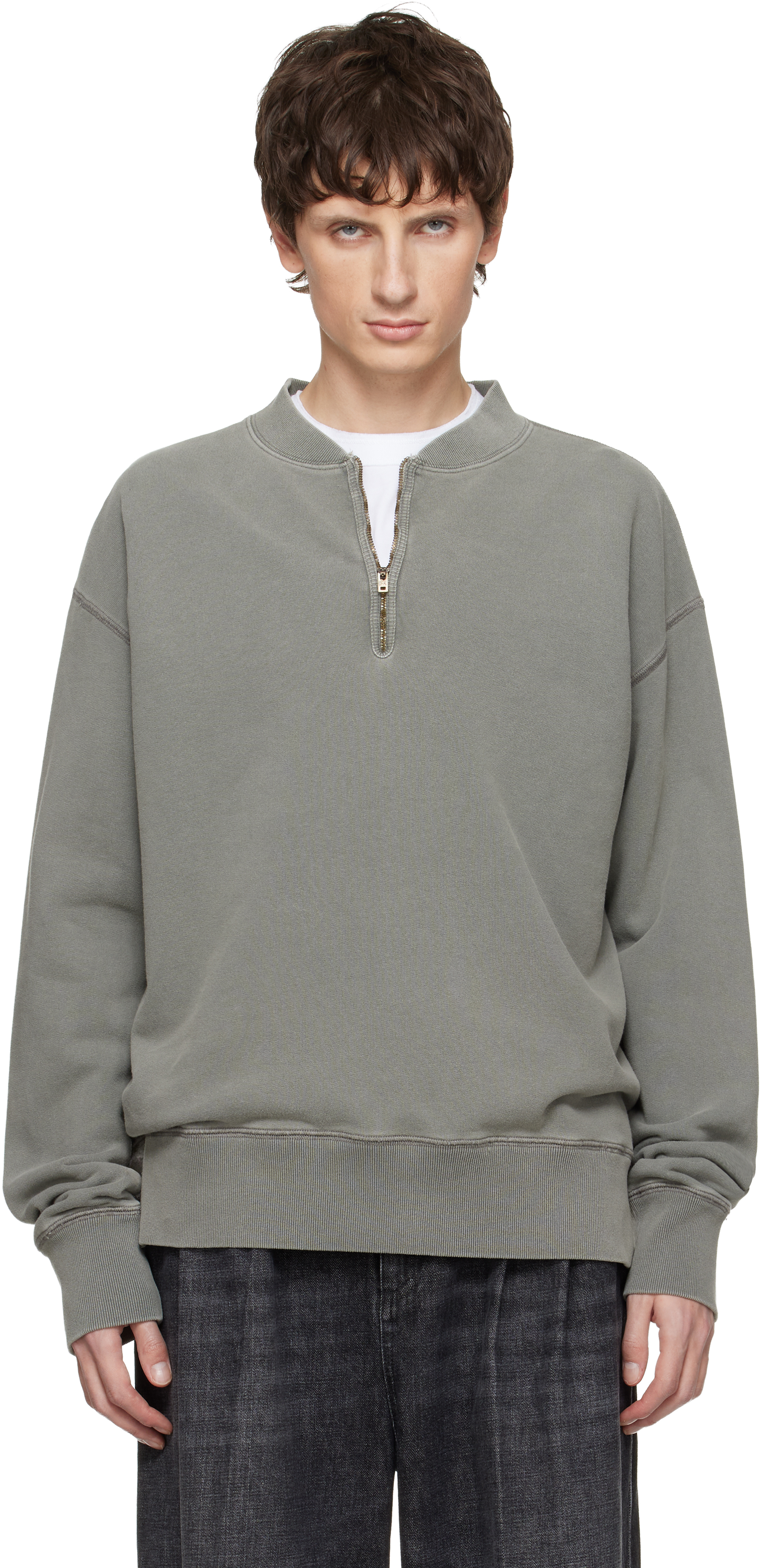 Gray Faded Sweatshirt by Maison Margiela on Sale