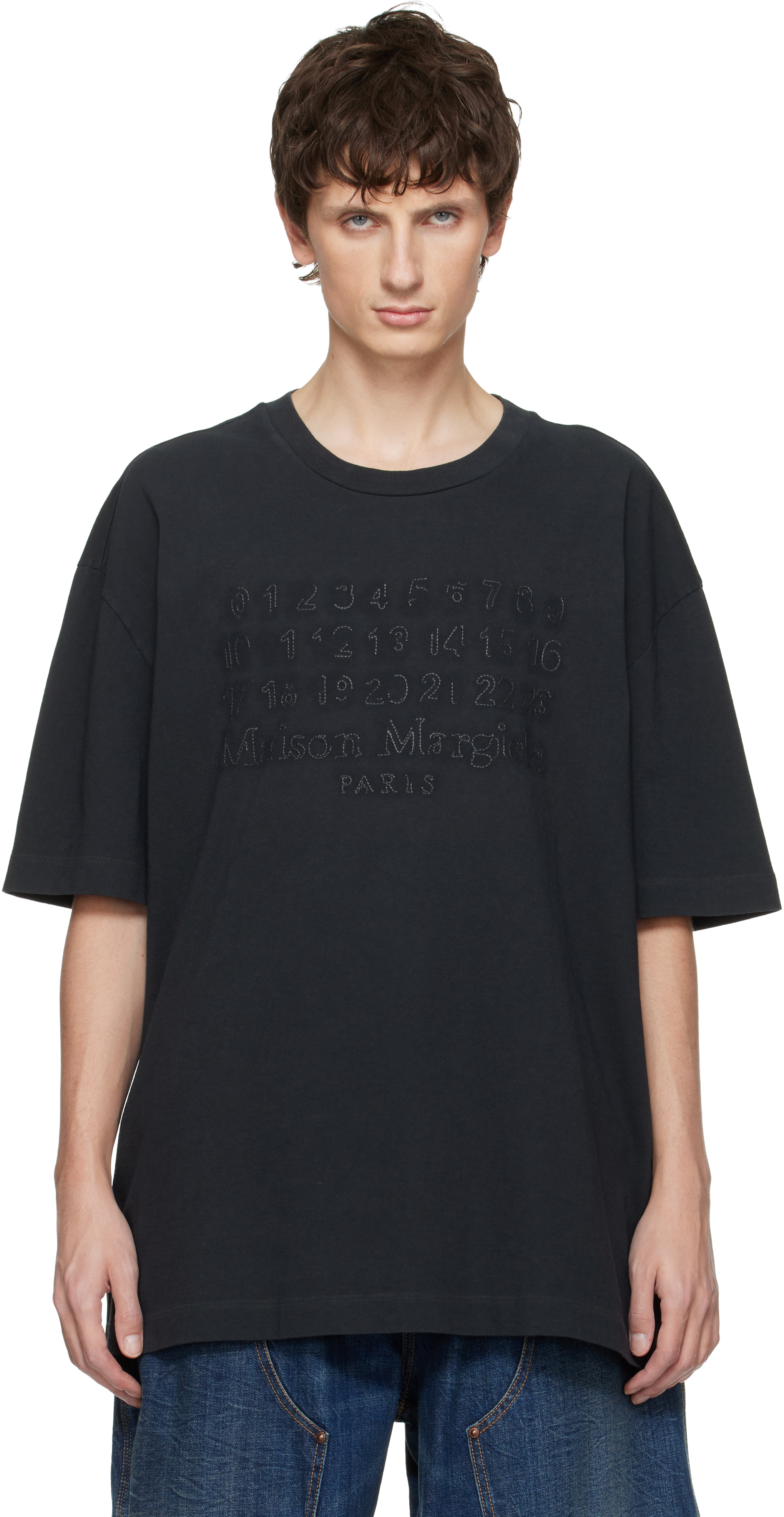 Maison Margiela Gray Crew Neck T-shirt