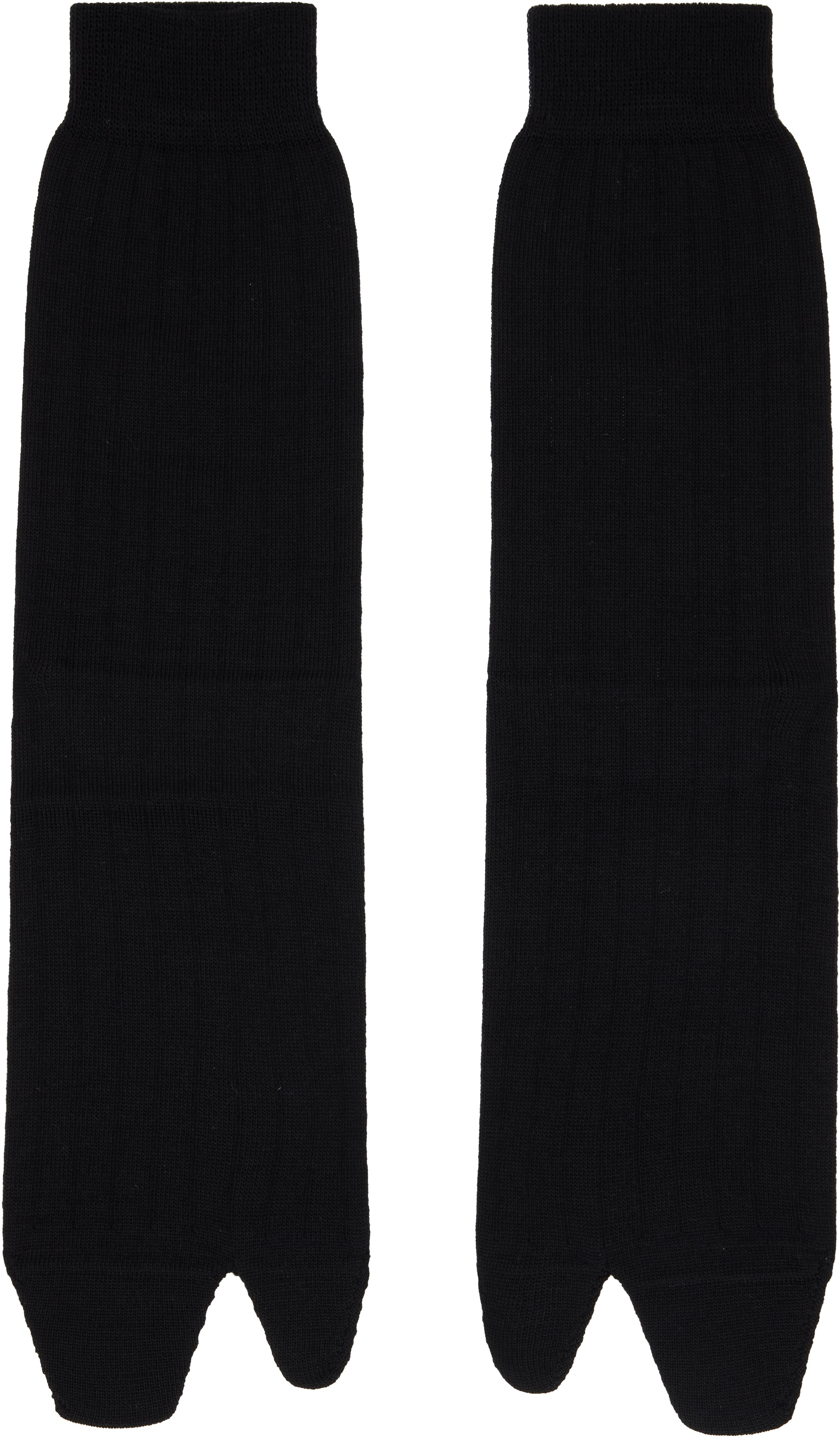 Gray Bootleg Tabi Socks