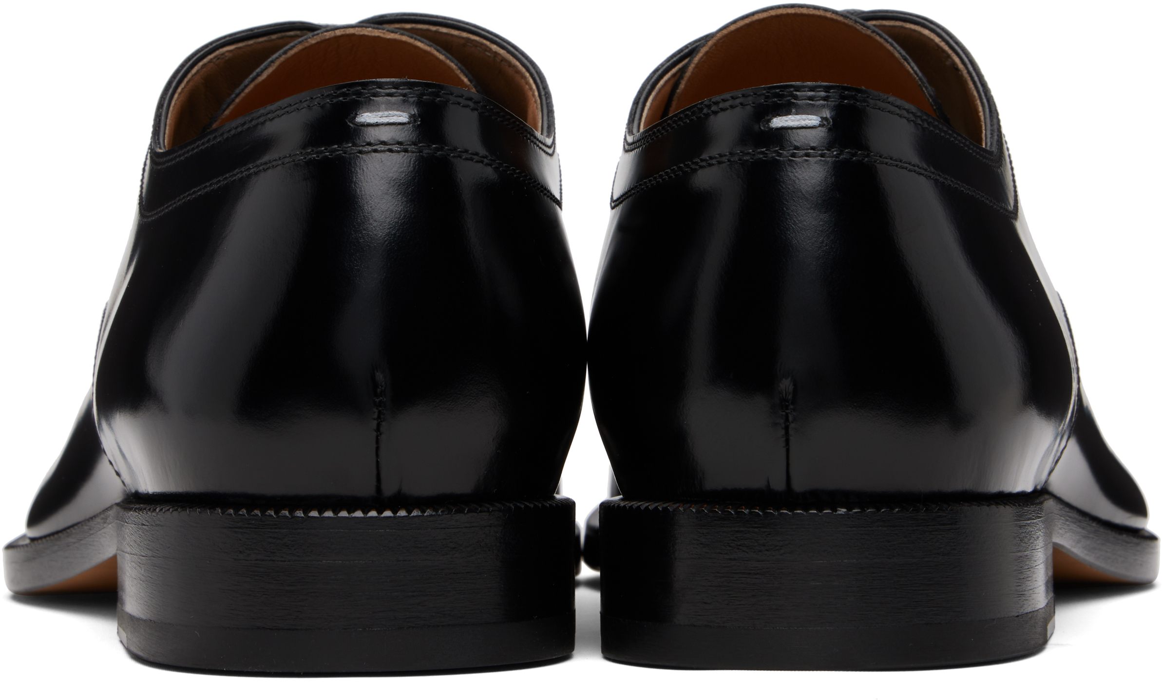 Maison Margiela Tabi Brushed Leather Lace-up Shoes